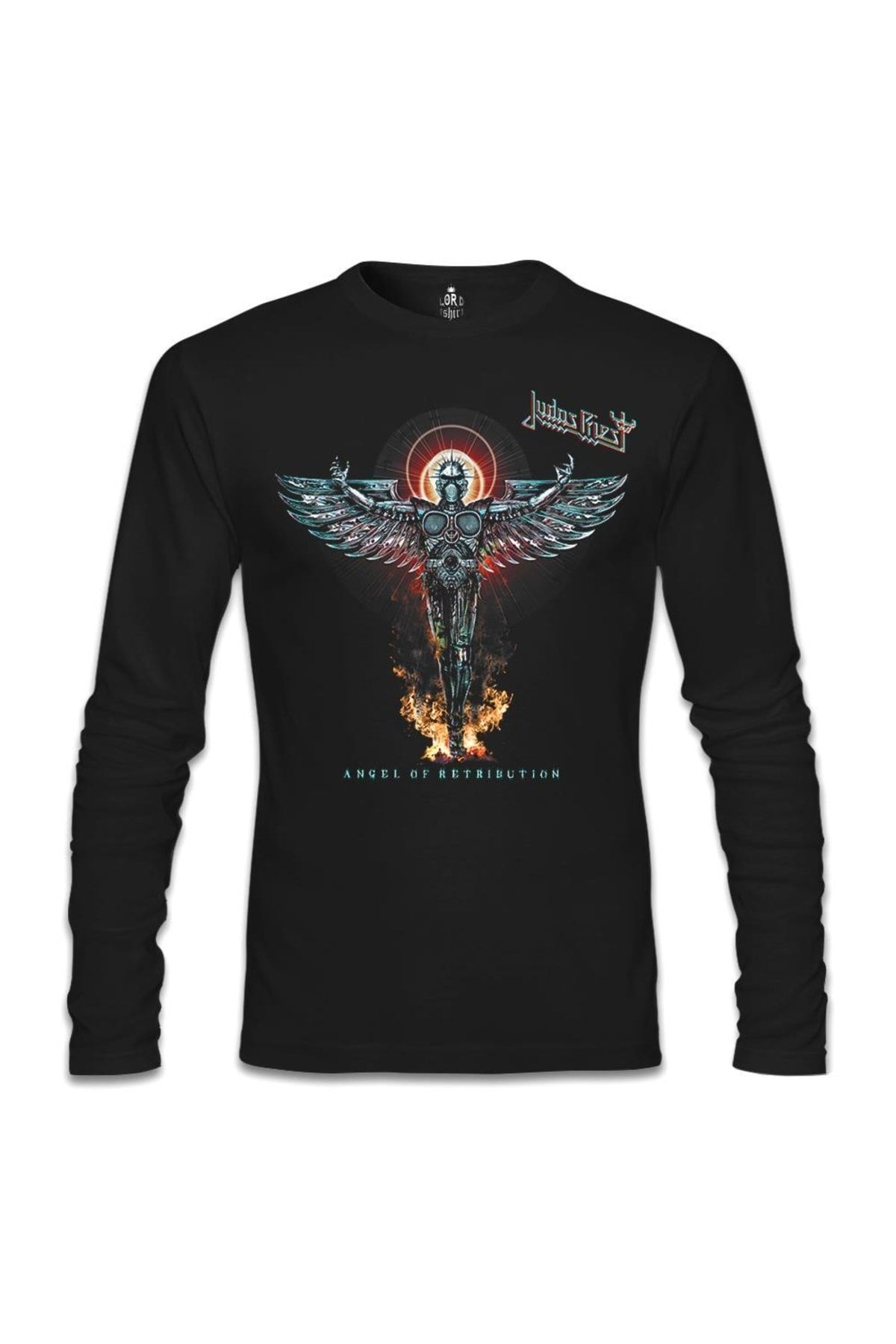 Lord T-Shirt Erkek Siyah Judas Priest  - Angel Sweatshirt - sl-314