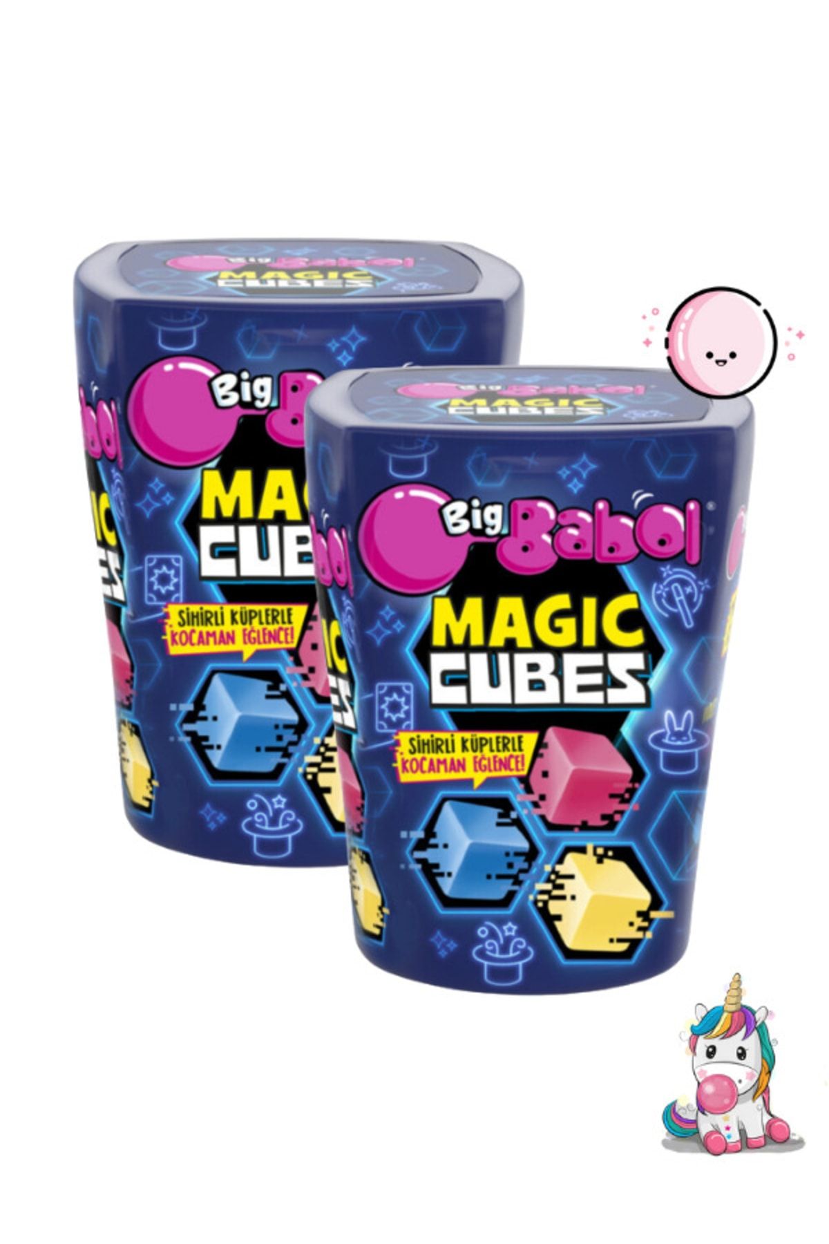 Big Babol Magic Cubes Bottle 86gr - 2 Adet