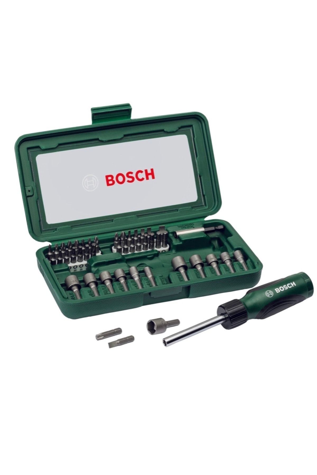 Bosch 46 Parça Cırcır Tornavidalı Vidalama Ve Lokma Uçlu Aksesuar Seti - 2607019504