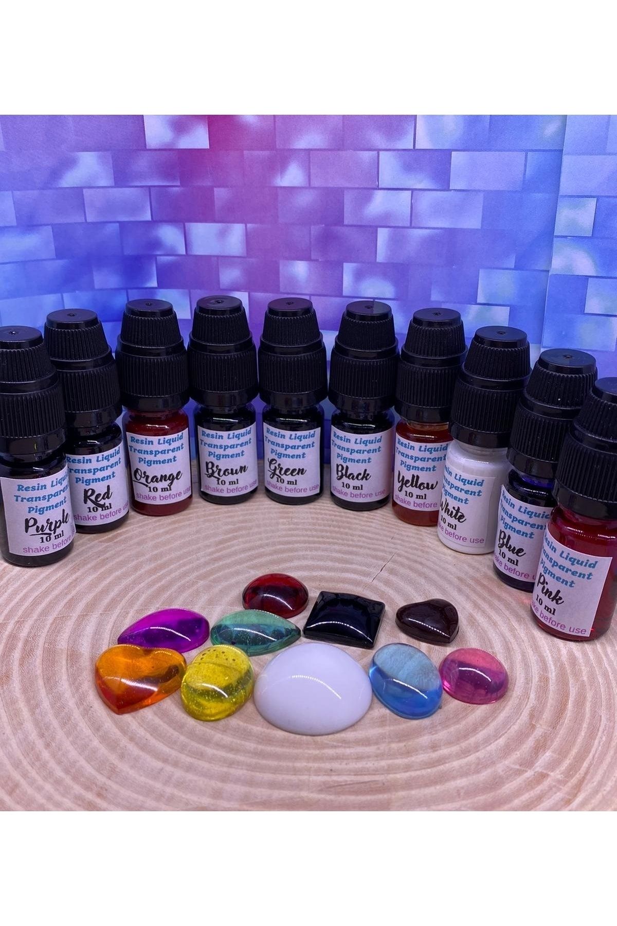 Sirius Hobi Epoksi Şeffaf Transparan Pigment Set 10 Renk 100 ml