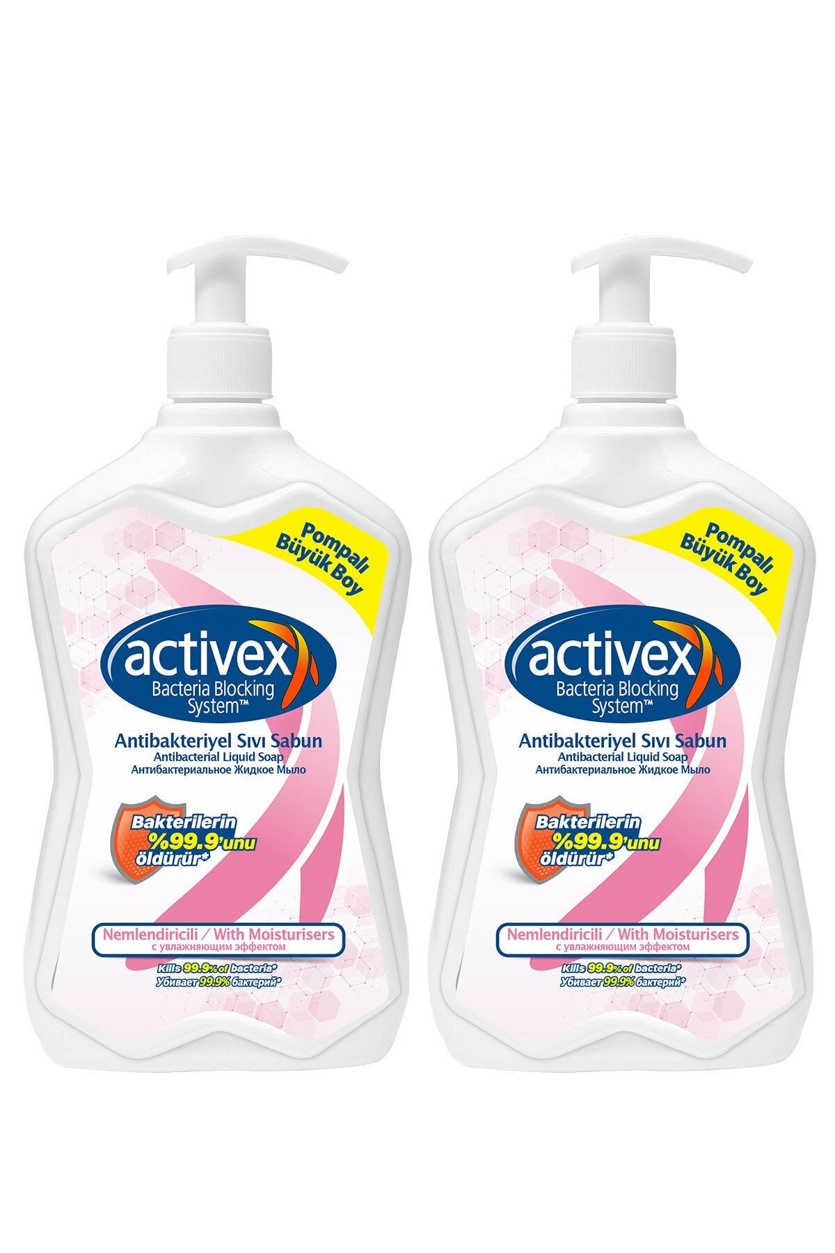 Activex Antibakteriyel Sıvı Sabun Nemlendiricili 2x700ml