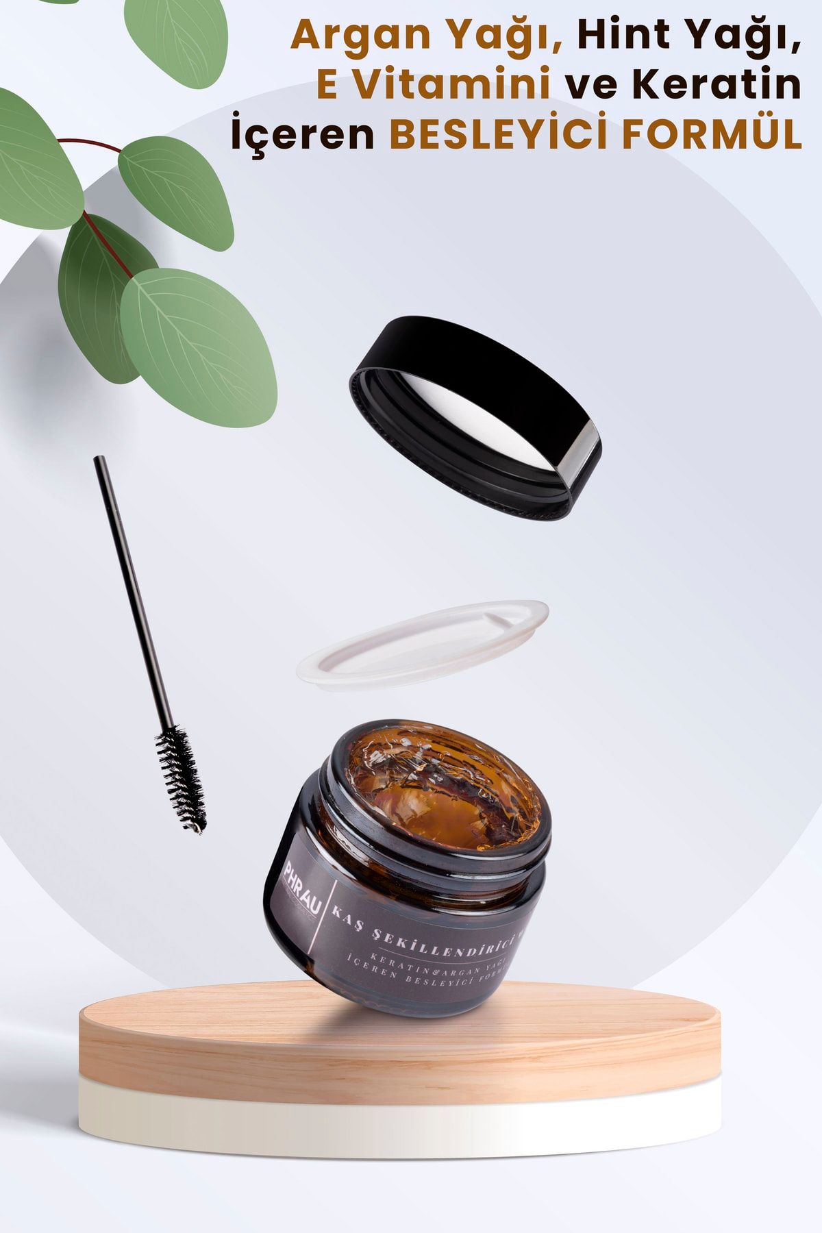 Phrau Kaş Şekillendirici Ve Sabitleyici Wax (Argan Yağı, Hint Yağı, E Vitamini Ve Keratin İçerir)