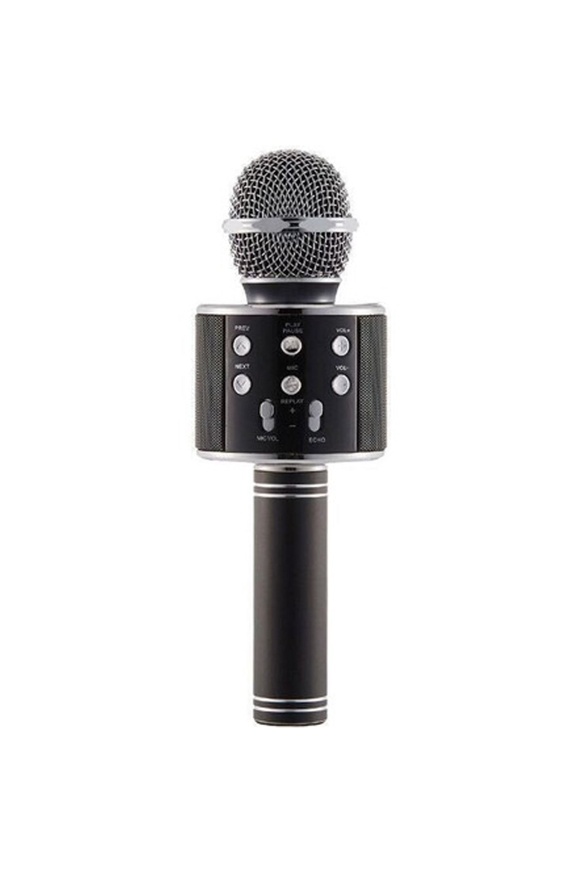 Winex Mobile Usba+tf Sd Kart+3.5mm Aux Girişli Bluetooth Karaoke Mikrofonu Siyah