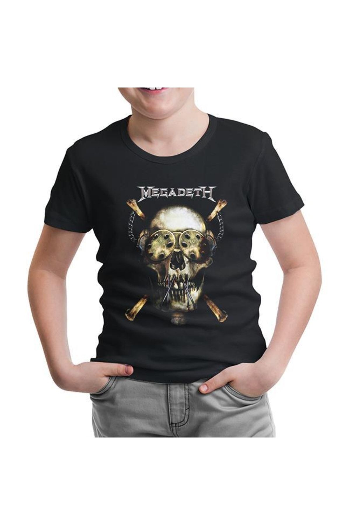 Lord T-Shirt Megadeth - Vic 3 Siyah Çocuk Tshirt