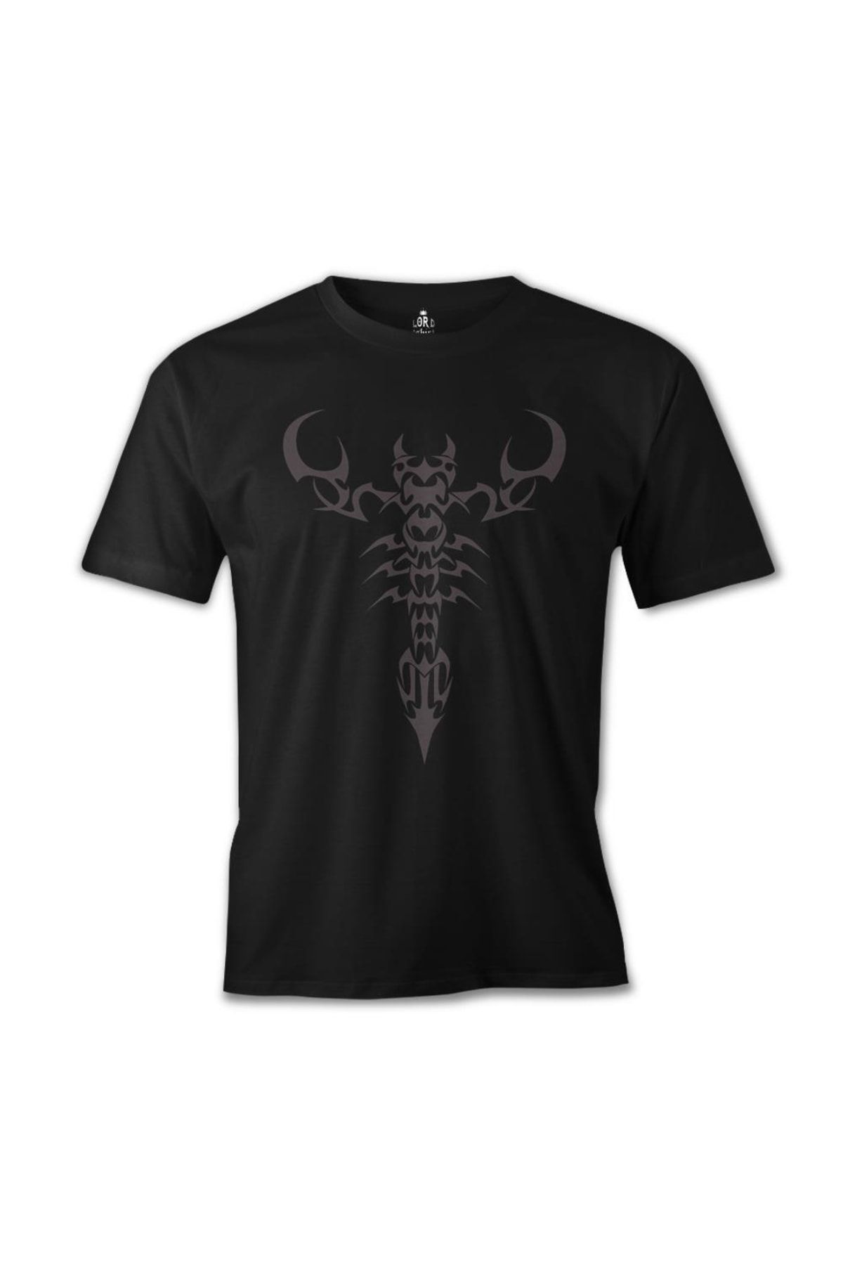 Lord T-Shirt Erkek Siyah Burç - Scorpio Tatoo  Tshirt
