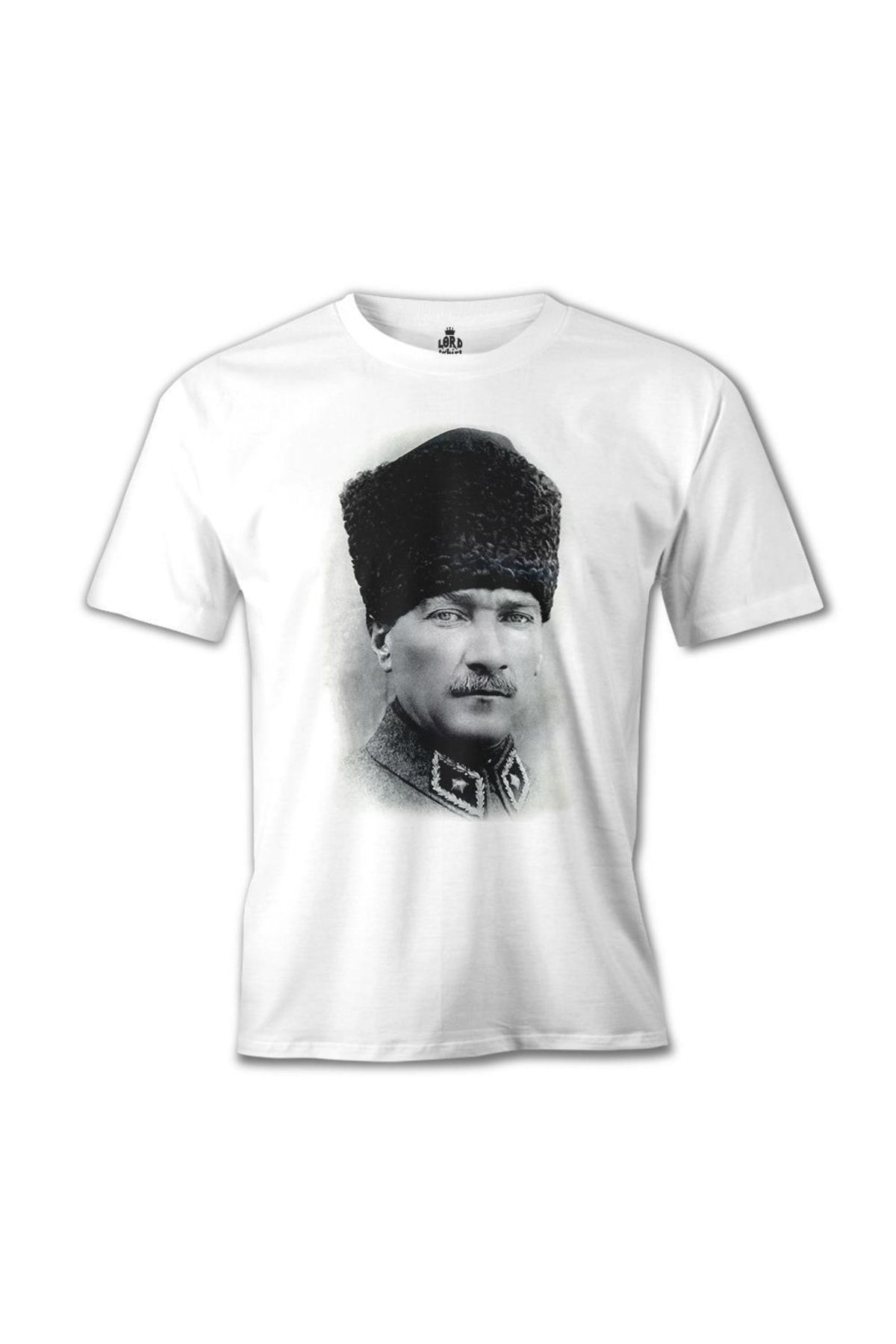 Lord T-Shirt Atatürk Beyaz Erkek Tshirt - mb-102