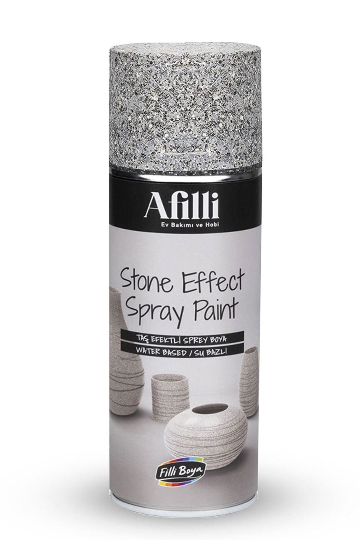 Filli Boya Afilli Taş Efektli Sprey Boya Gri Granit Stone Effect 400 ml