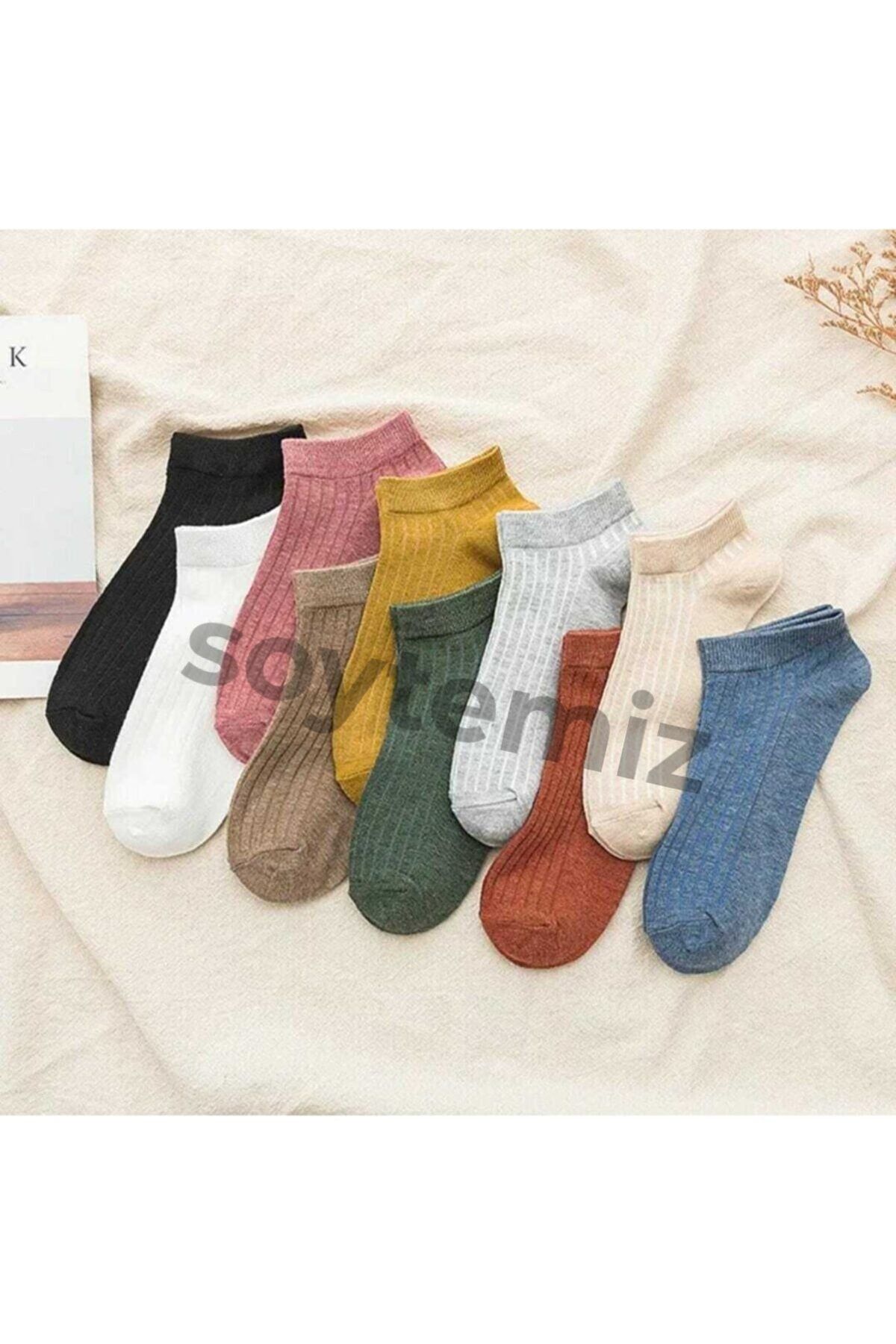 SOYTEMİZ Patik Çorap Rahat Esnek Cotton 8 Çift