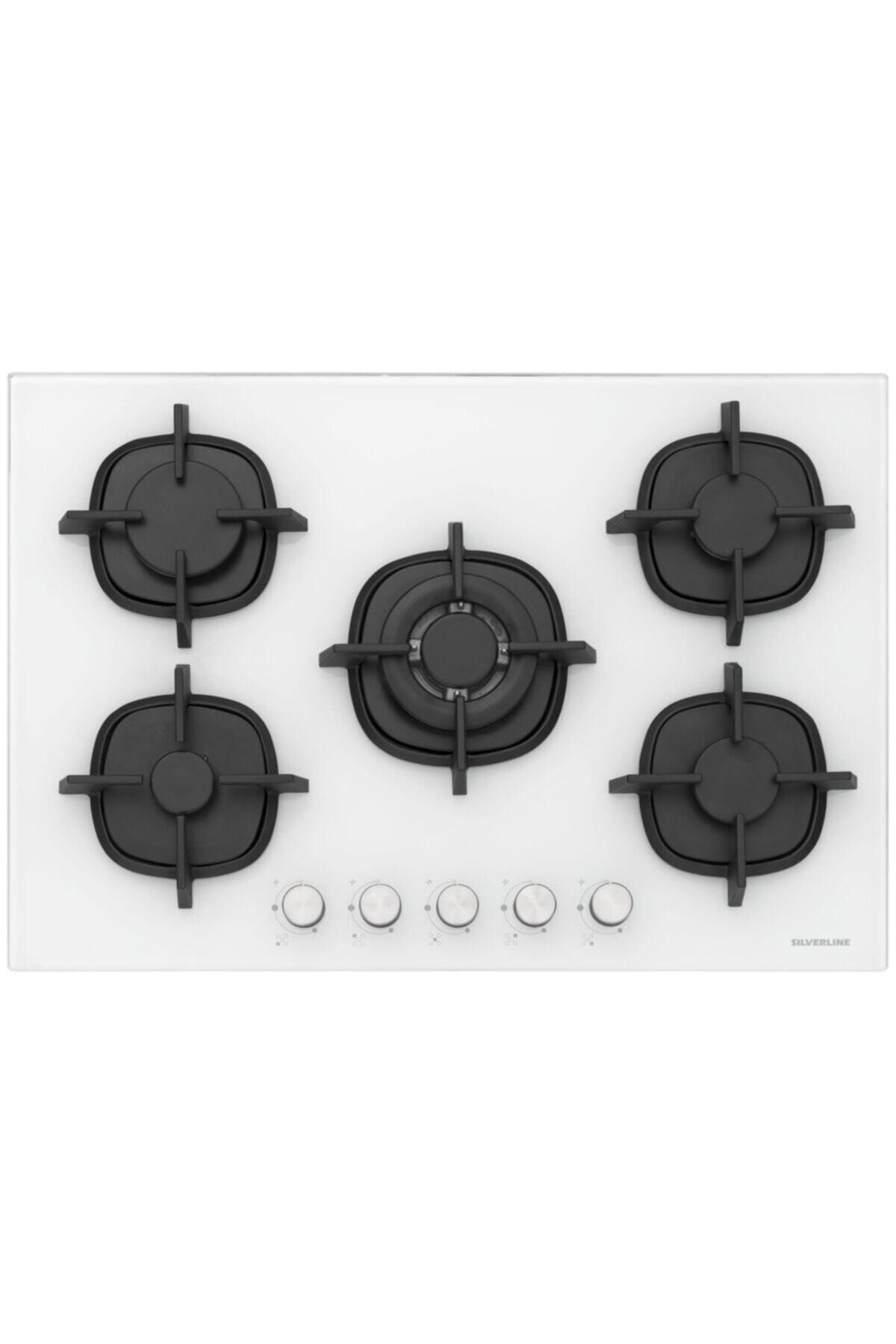 Silverline Beyaz 75 cm Ankastre Ocak Cs5364w01
