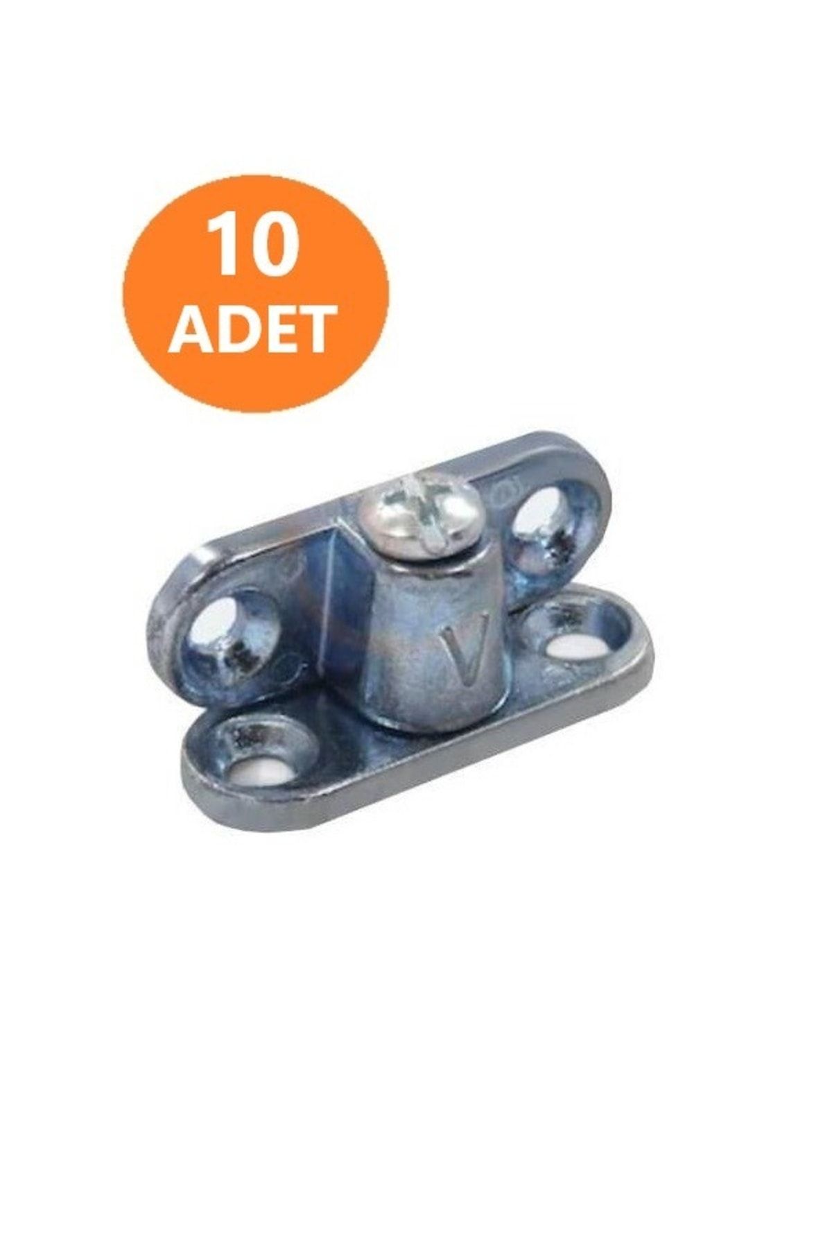 Nobel 10 Adet Metal Kelebek Açılı T Bağlantı Çektirme Köşe Birleştirme - Mobilya Bağlantı Elemanları