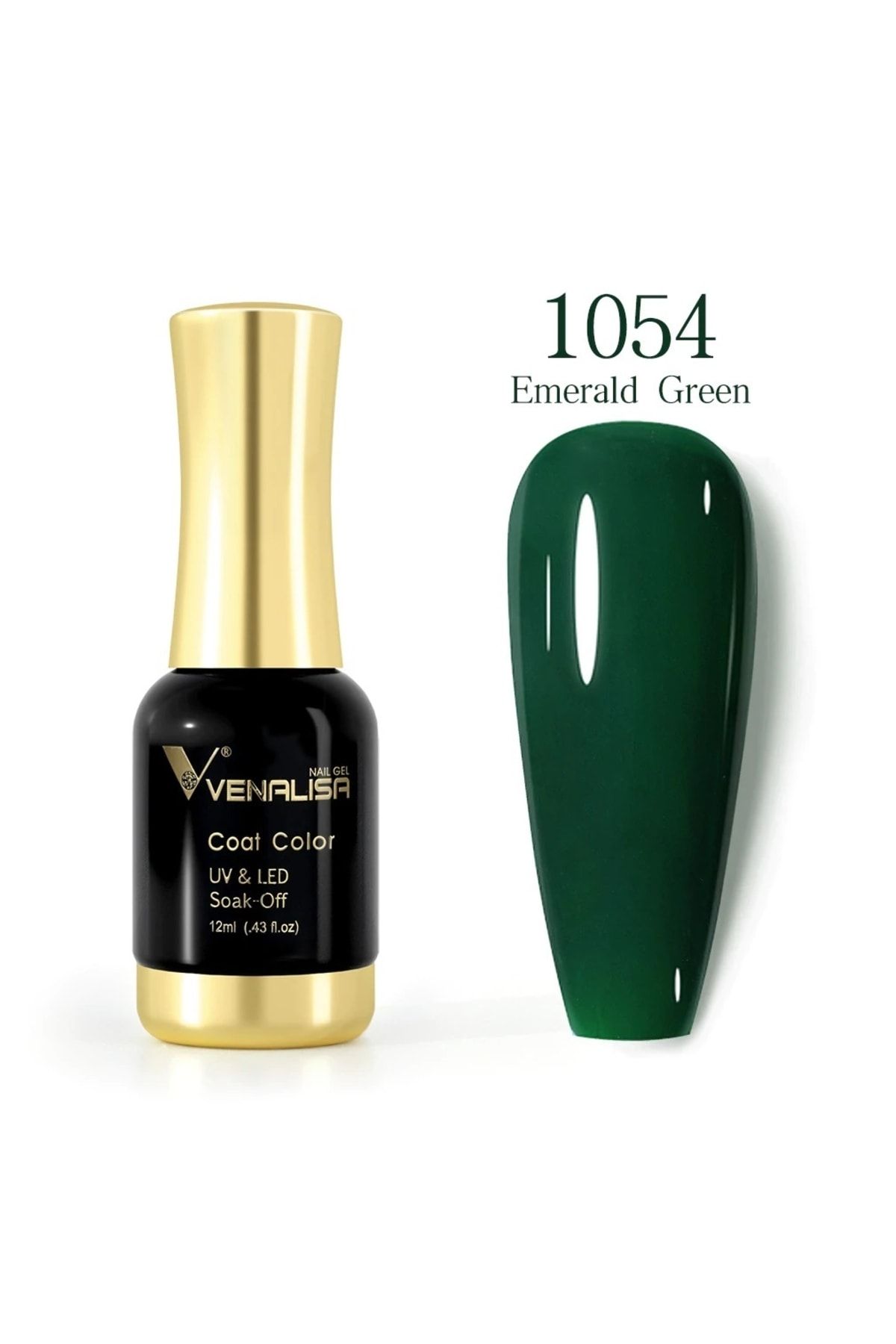 Venalisa 12 ml Uv Led Kalıcı Oje Emerald Green Zümrüt Yeşili 1054