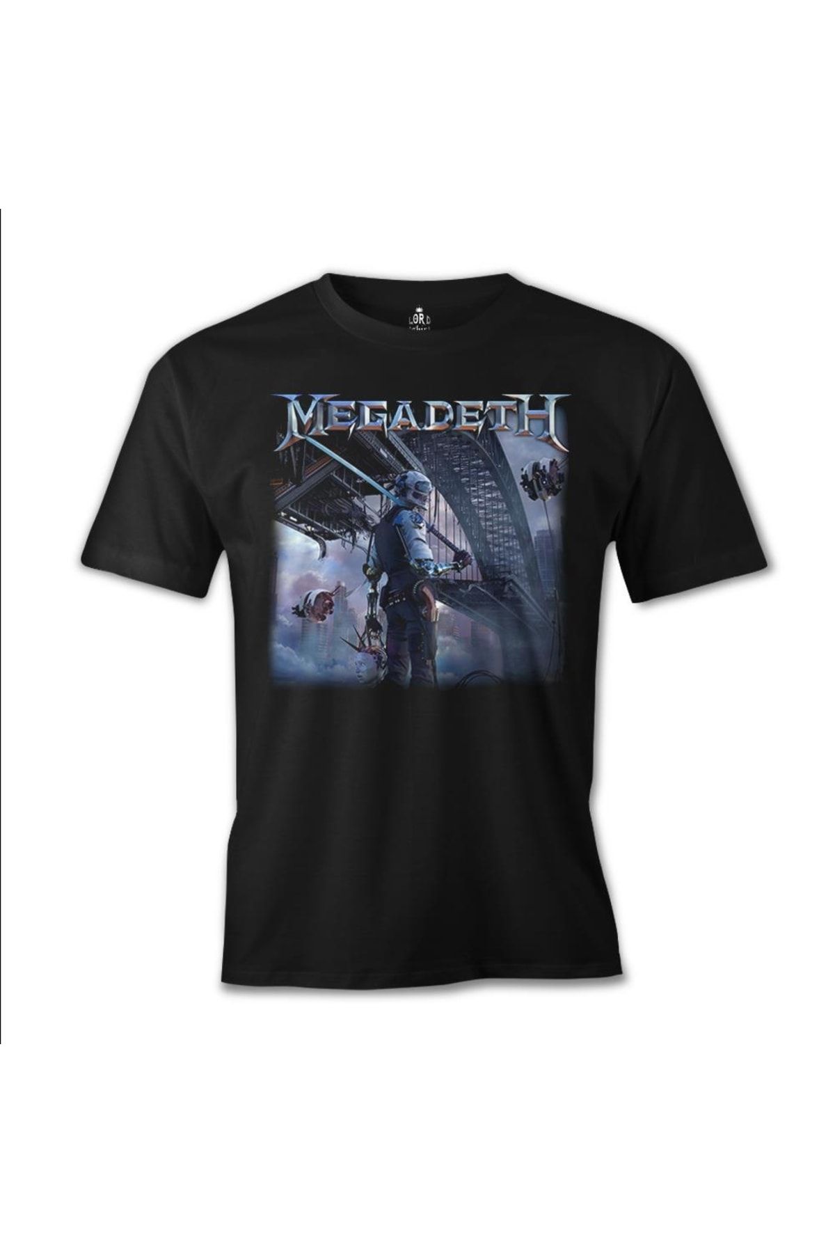 Lord T-Shirt Erkek Siyah Megadeth Dystopia Tshirt