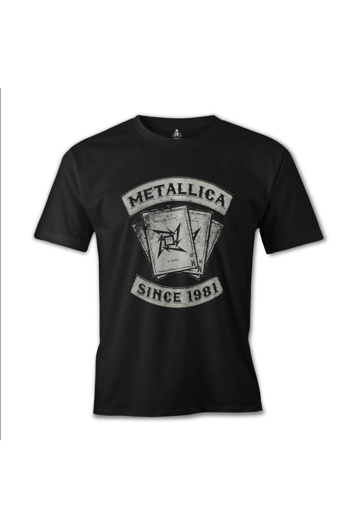 Lord T-Shirt Erkek Siyah Metallica Since 1981 Tshirt