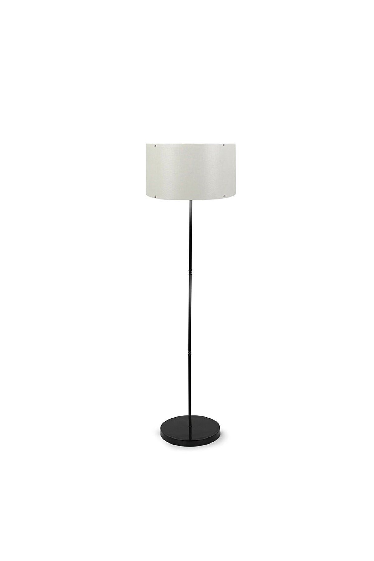 Leola Design Metal Klasik Tek Ayaklı Lambader Siyah Beyaz 7404
