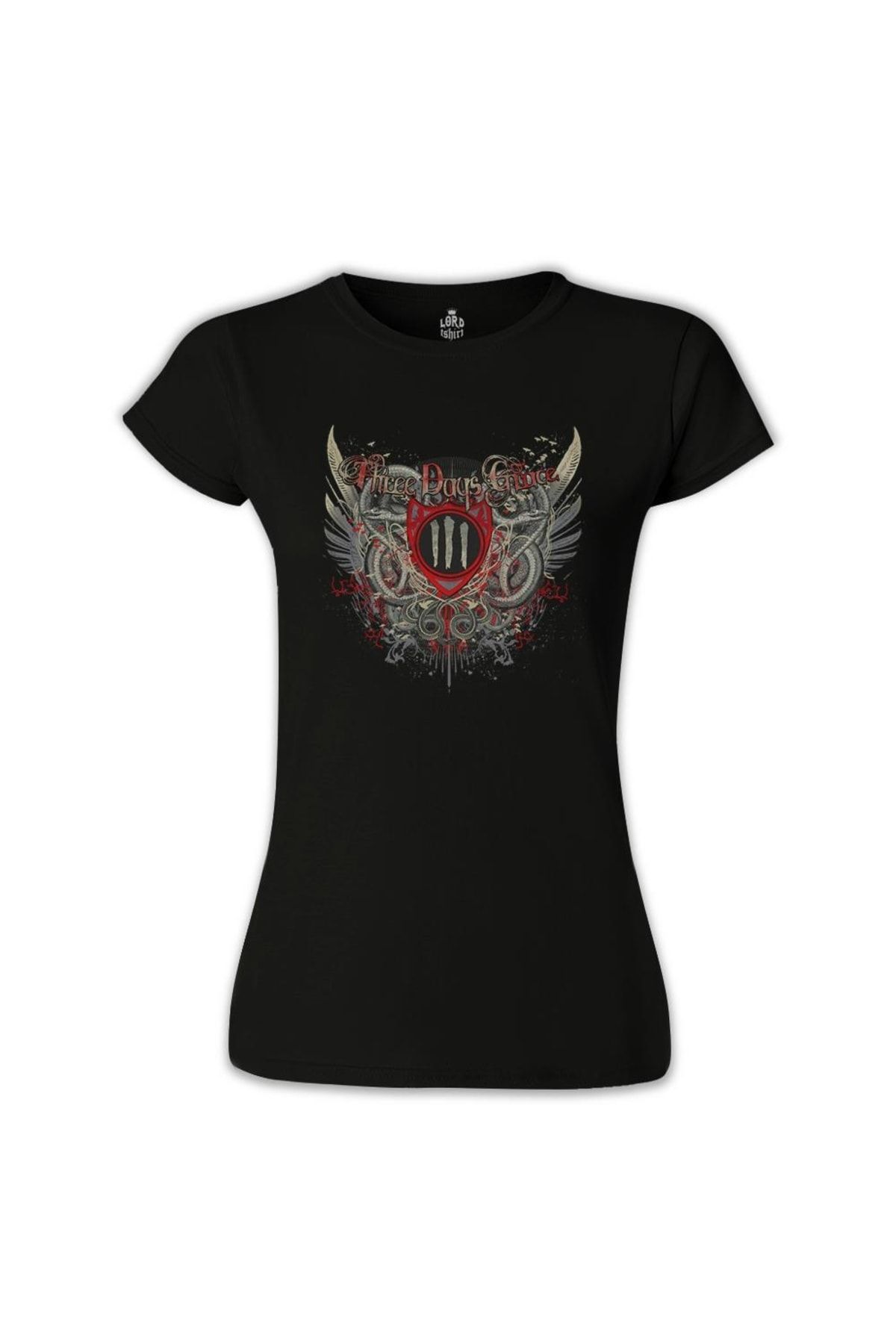 Lord T-Shirt Kadın Siyah Three Days Grace T-shirt bs-2