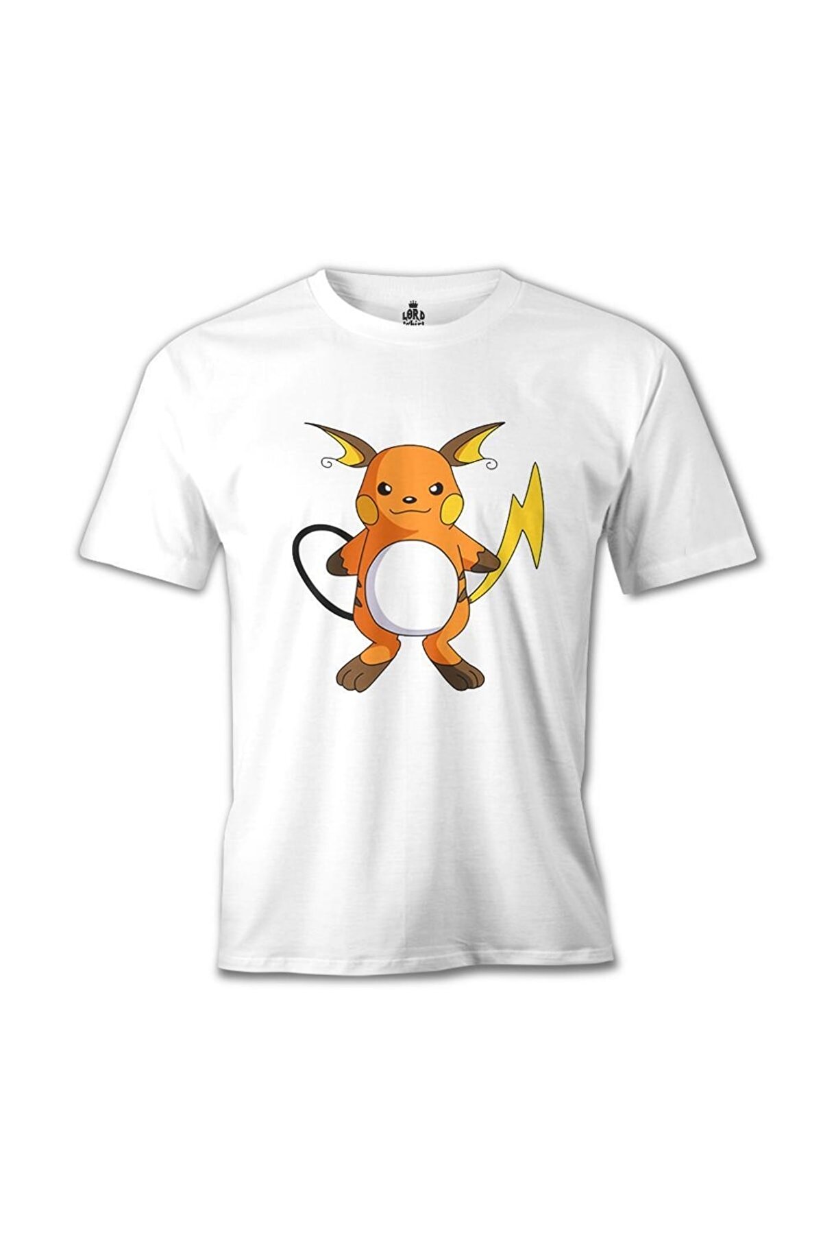 Lord T-Shirt Erkek Beyaz Pokemon - Raichu Tshirt mb-375