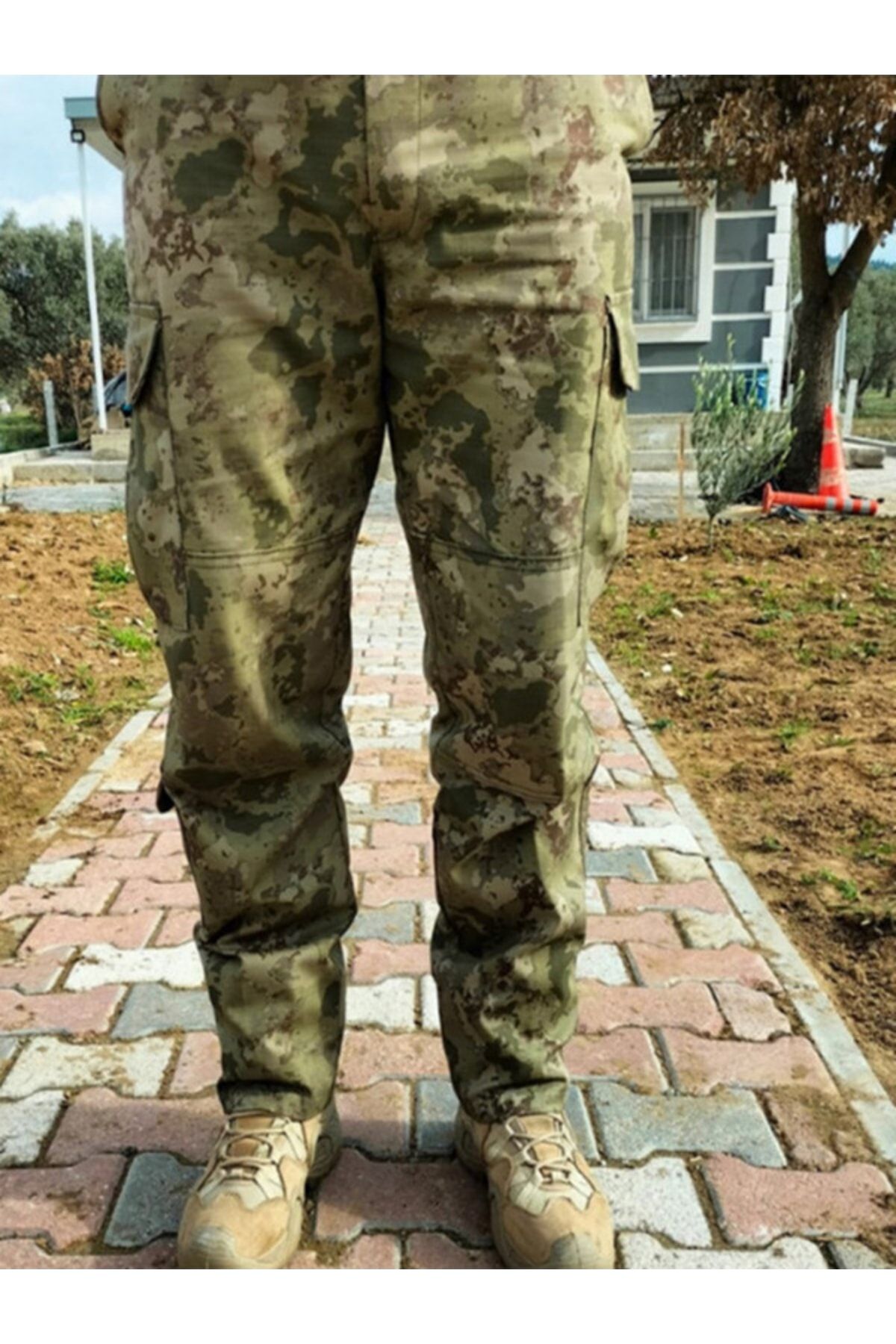 BURAK ASKERİ MALZEME Kara Kuvvetleri Kargo Cepli Kamuflaj Renk S Beden Orijinal Pantolon