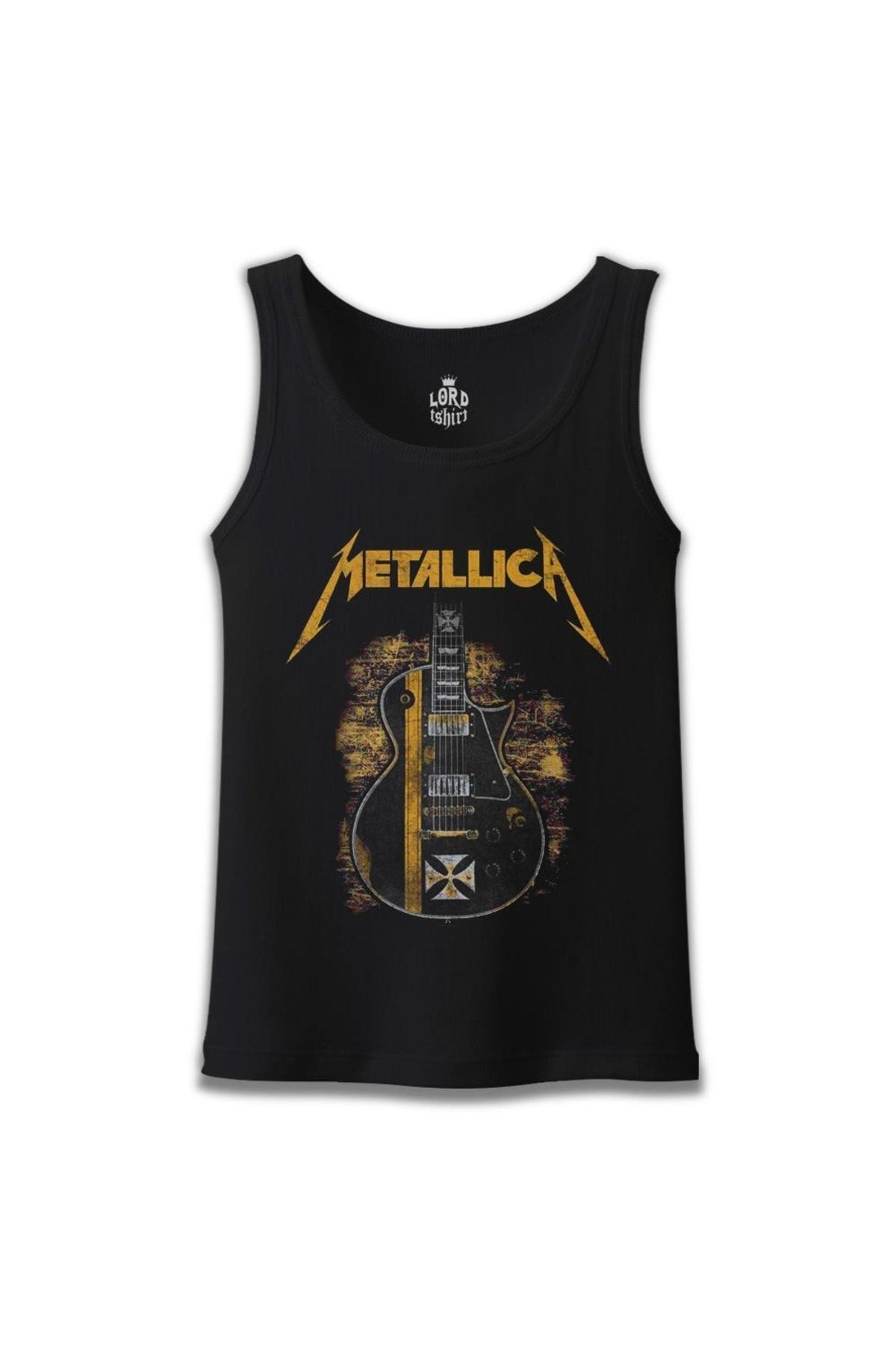 Lord T-Shirt Erkek Siyah Metallica - Guitar in Sand Atlet - ea-1212