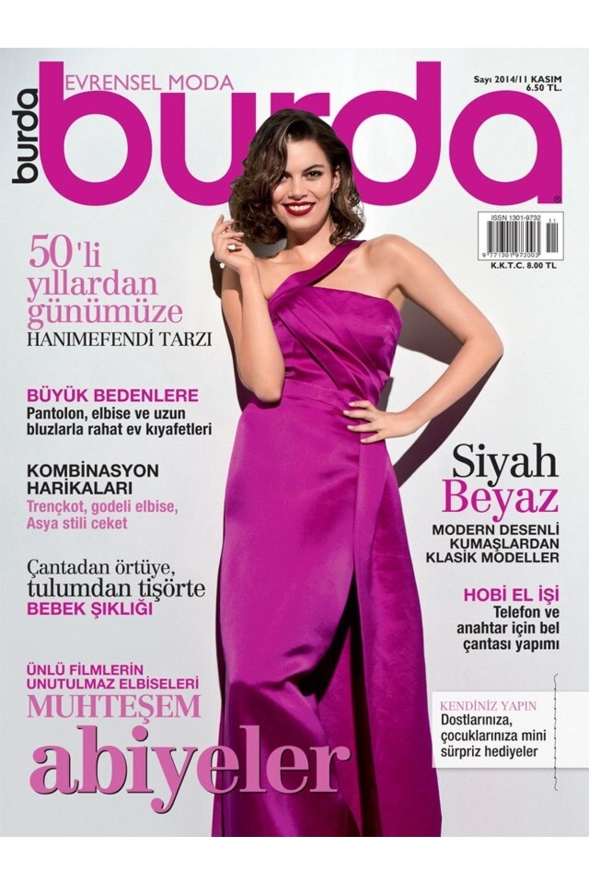 BURDA Dergisi - 2014 Kasım Sayısı - Orjinal, Paftalı