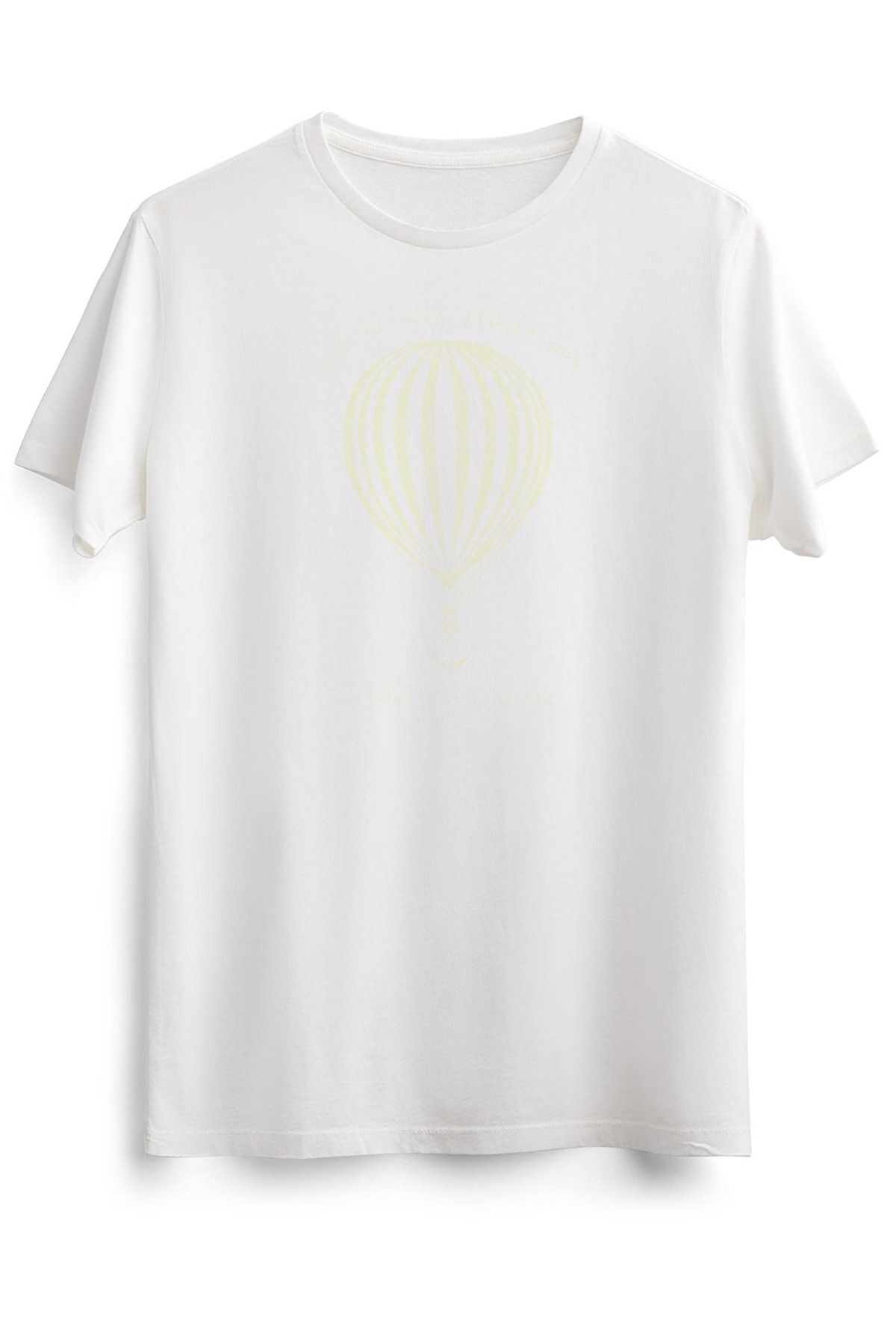 GreenMint Unisex Beyaz Tişört Modest Mouse Float On With Balloon Classic