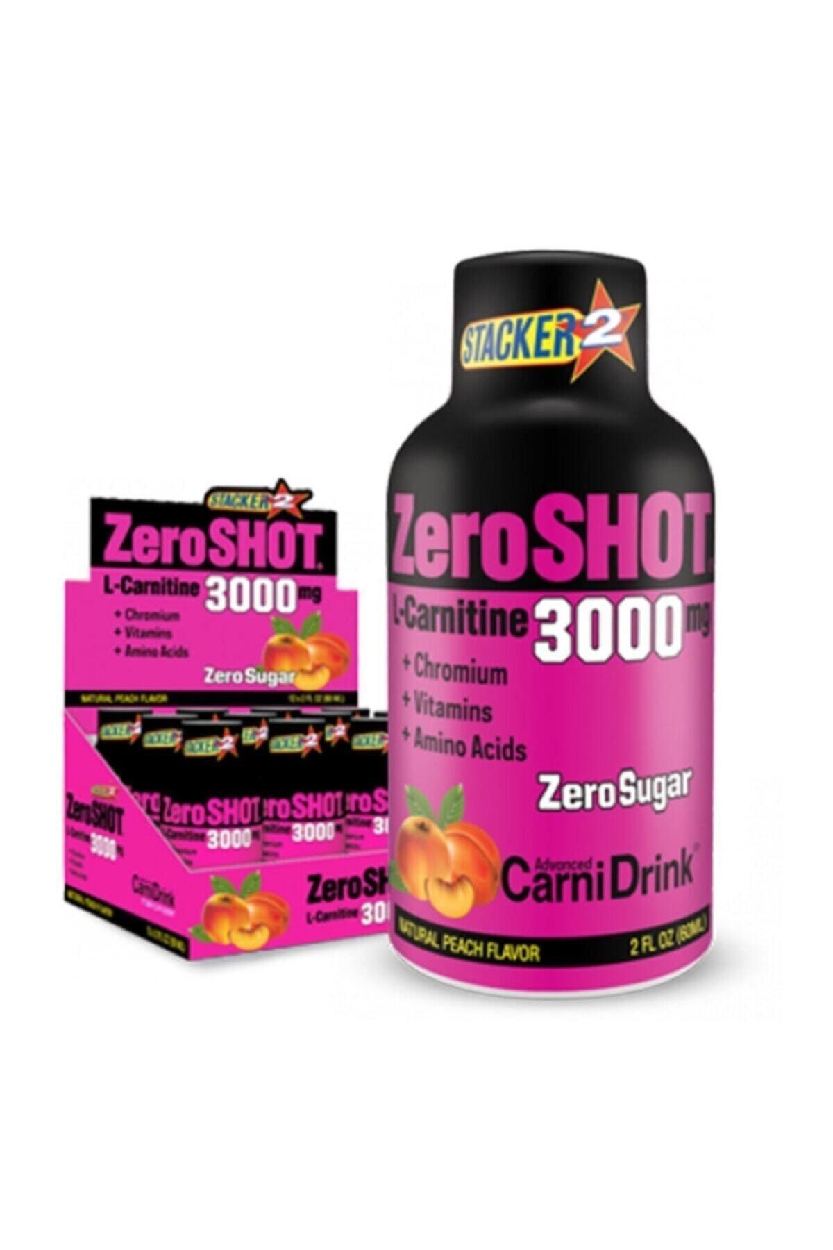 Zero Shot Şeftali Aromalı L-carnitine 3000 Mg 12 X 60 ml