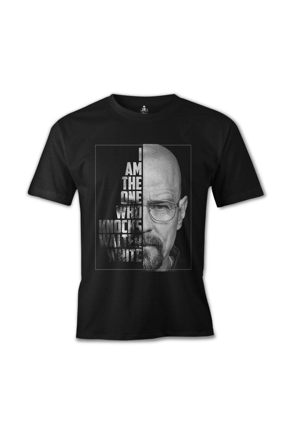 Lord T-Shirt Breaking Bad - Who Knocks Walter White Siyah Erkek Tshirt
