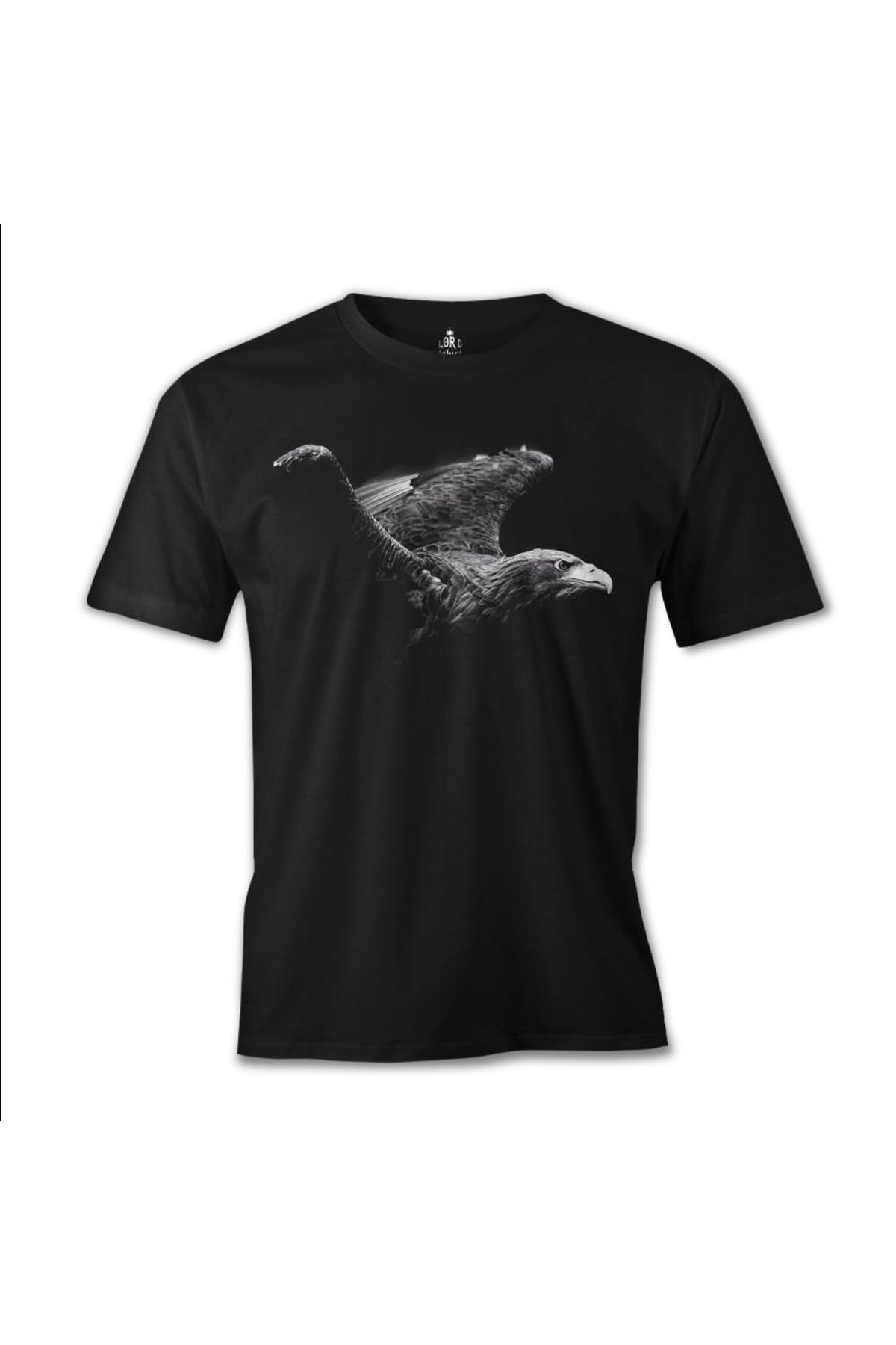Lord T-Shirt Erkek Siyah Kartal T-shirt es-502