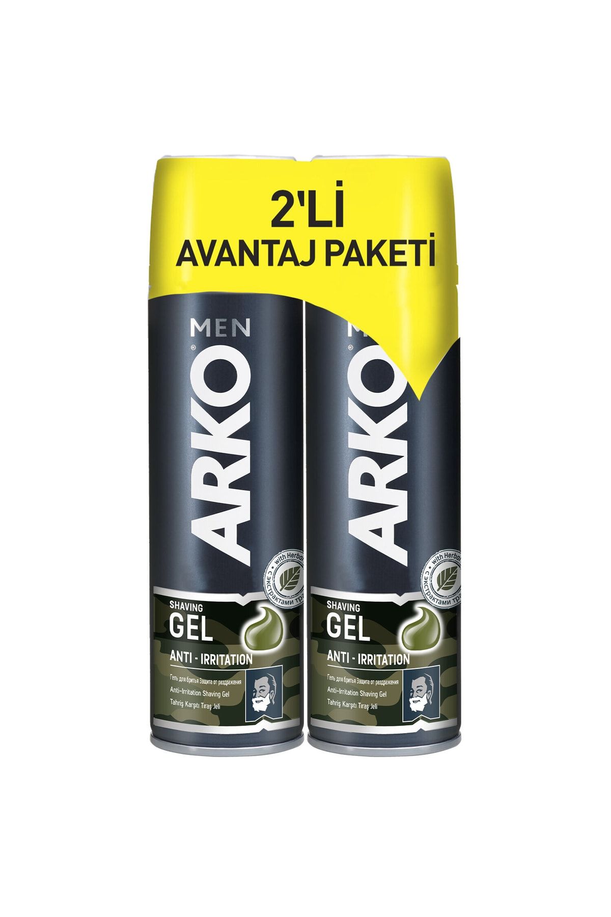 Arko Men Men Anti-Irritation Tıraş Jeli 2 x 200 ml