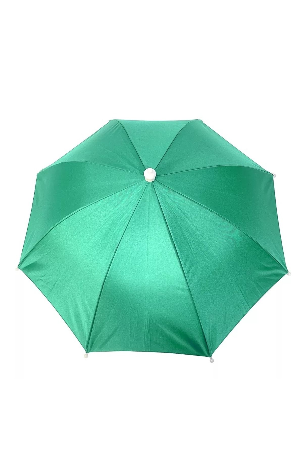 ELEVEN MARKETS Kafa Şemsiyesi Yeşil Yazlık Plaj Güneş Şemsiyesi Unisex