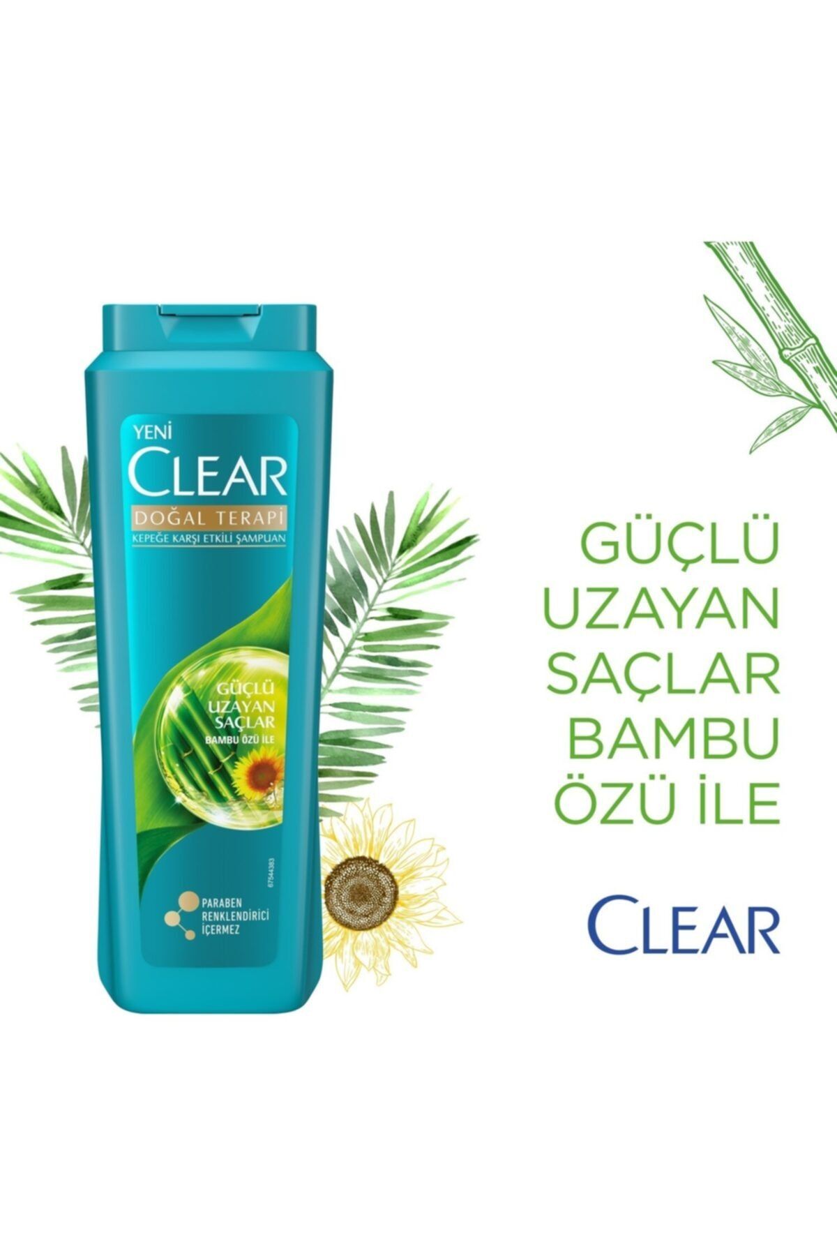 Clean & Clear Clear Doğal Terapi Güçlü Uzayan Saçlar Bambu Özü Sampuan 180 ml