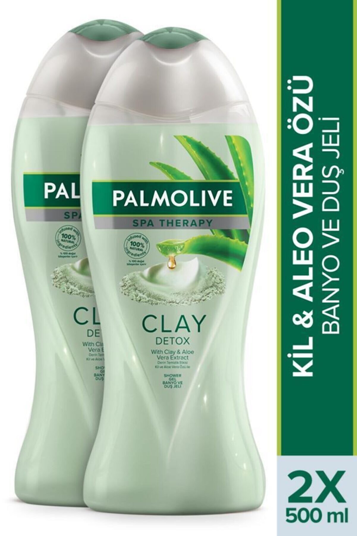 Palmolive Spa Therapy Clay Detox Kil Ve Aloe Vera Özü Banyo Ve Duş Jeli 2 X 500 ml