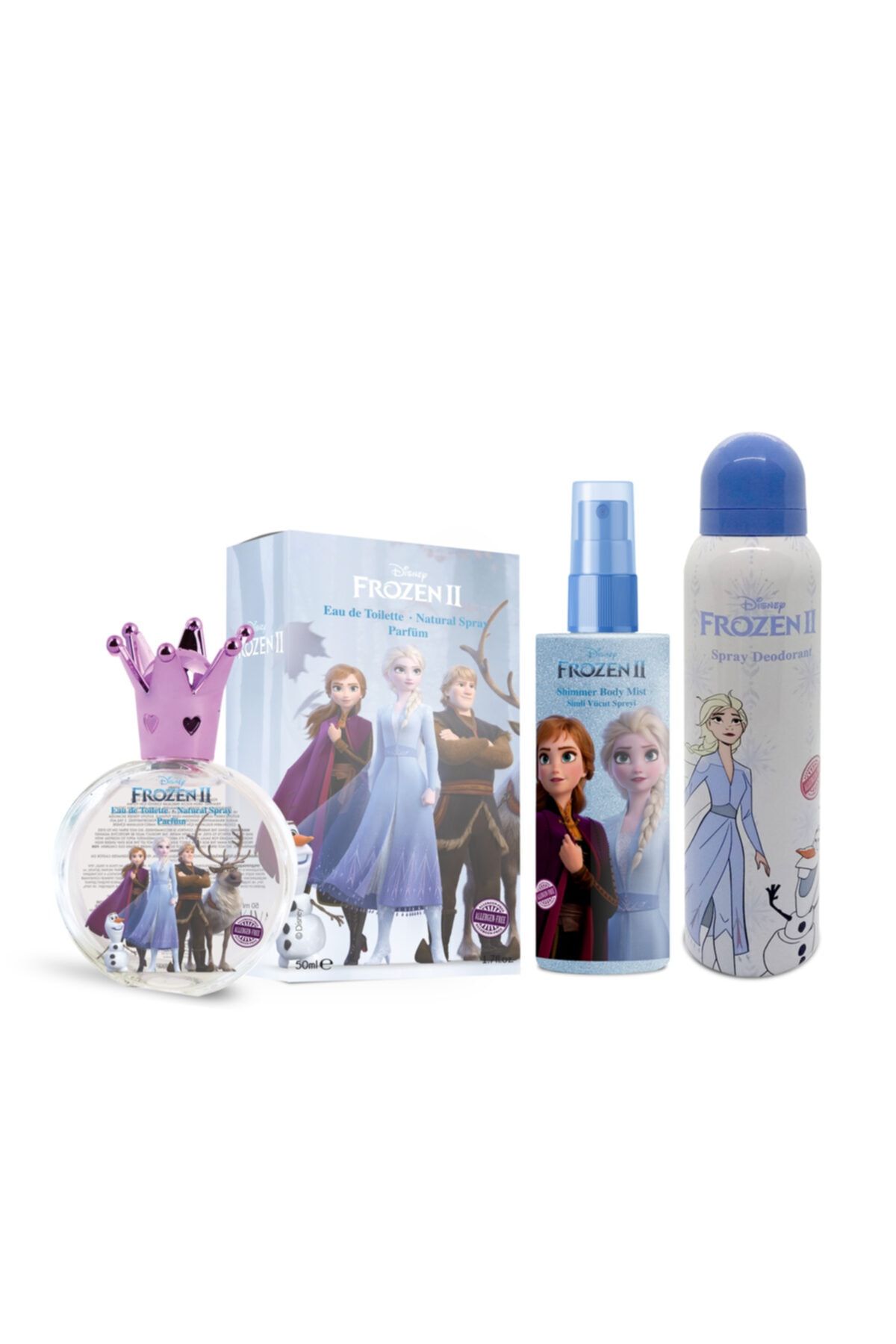 Frozen Disney 2 50 Ml. Parfüm Edt + 150 Ml. Body Mist + Deodorant 150 Ml.