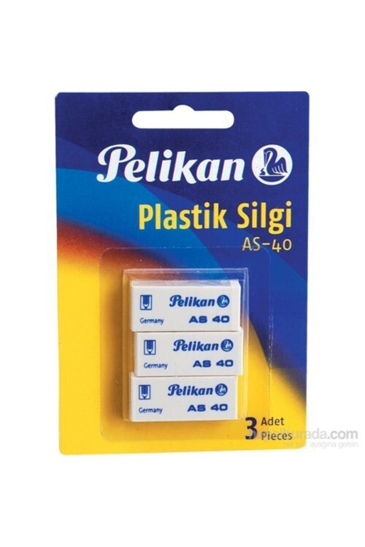 Pelikan As-40 Plastik Silgi (3 Lü Paket) Pl606095sl03