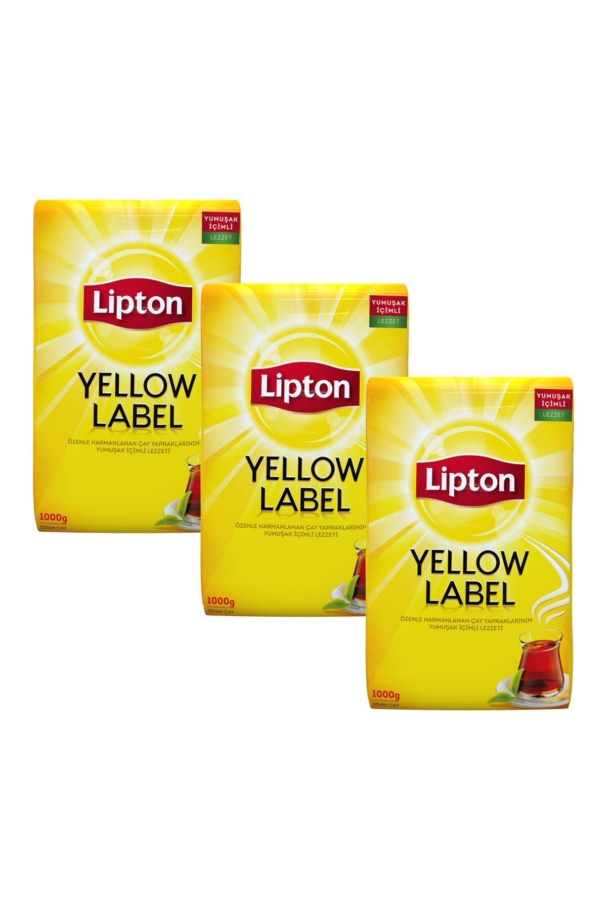 Lipton Yellow Label Loose Dökme Siyah Çay 1000 gr 3 Adet