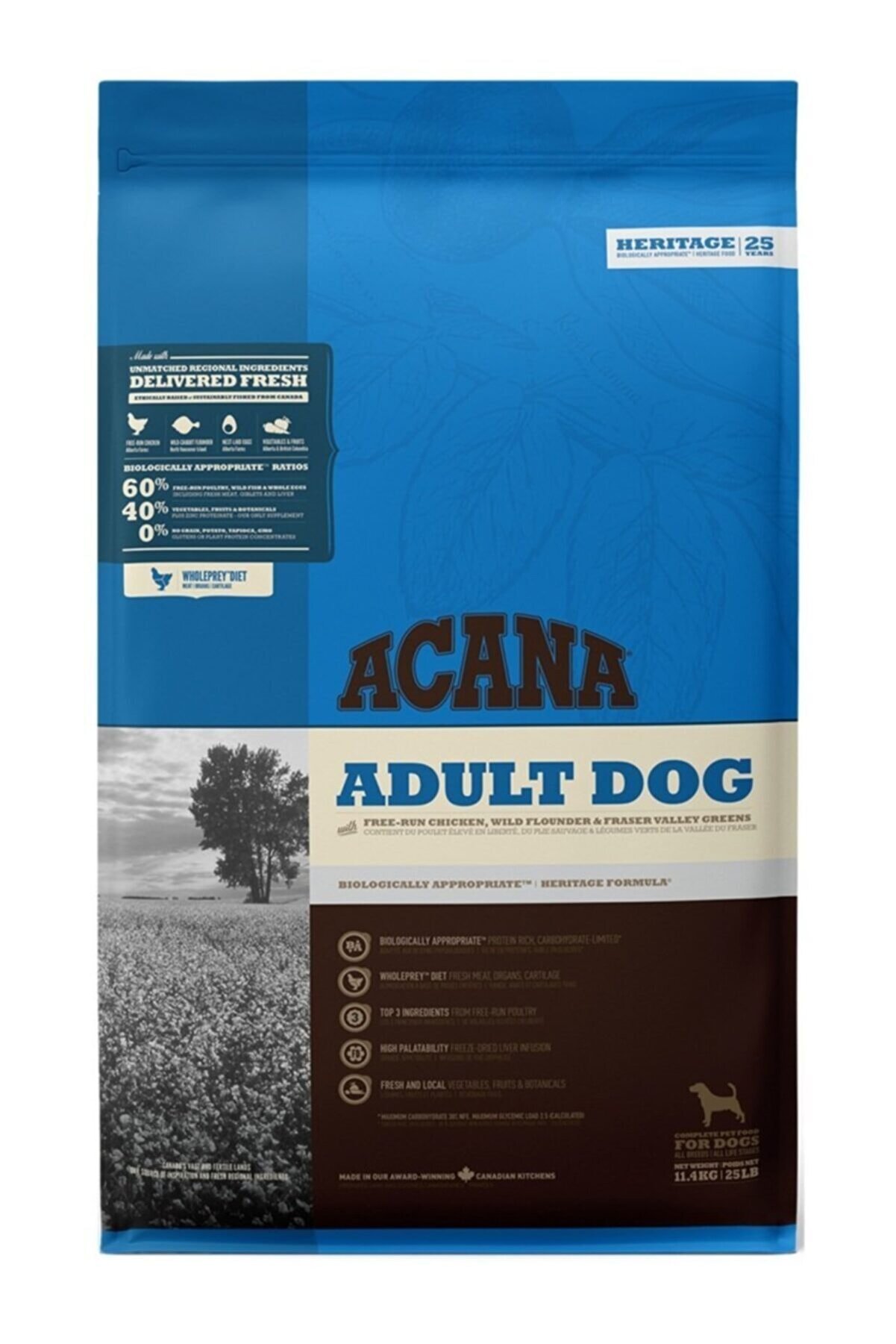 Acana Heritage Adult Yetişkin Köpek Maması 11,4 kg