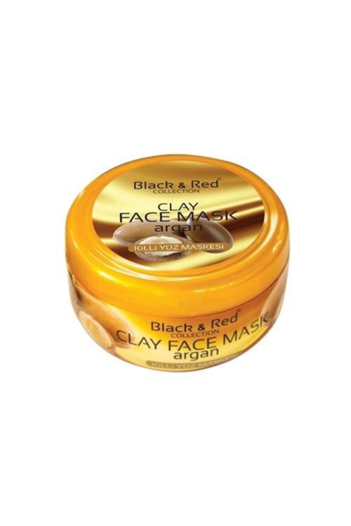 Black Red Cilt Yenileyici Kırışık Giderici Argan Yağlı Killi Yüz Maskesi 400 ml