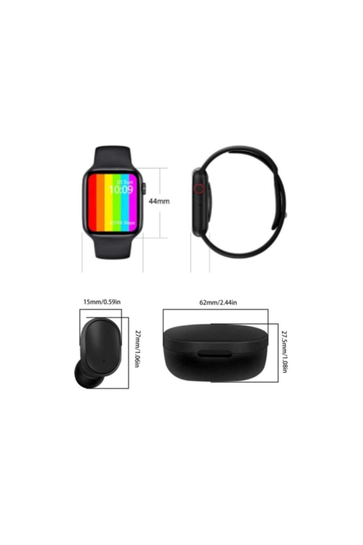 Kingboss Smart Watch Ve A6s Bluetooth Kulaklık Ikisi Bir Arada Fırsat Ürünü