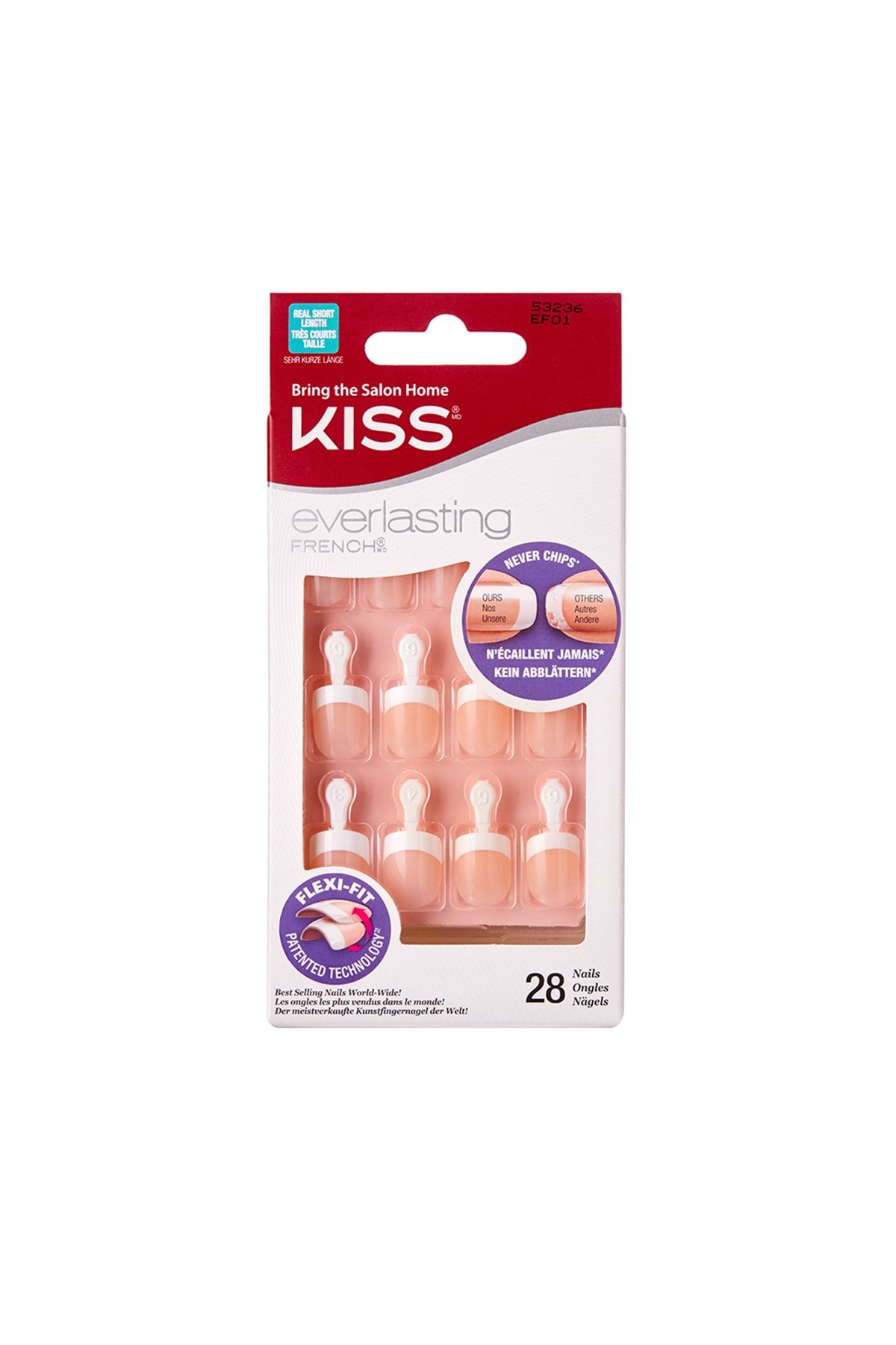 Kiss Takma Tırnak Seti Tırnak Yapıştırıcılı - Ef01 - 731509532364