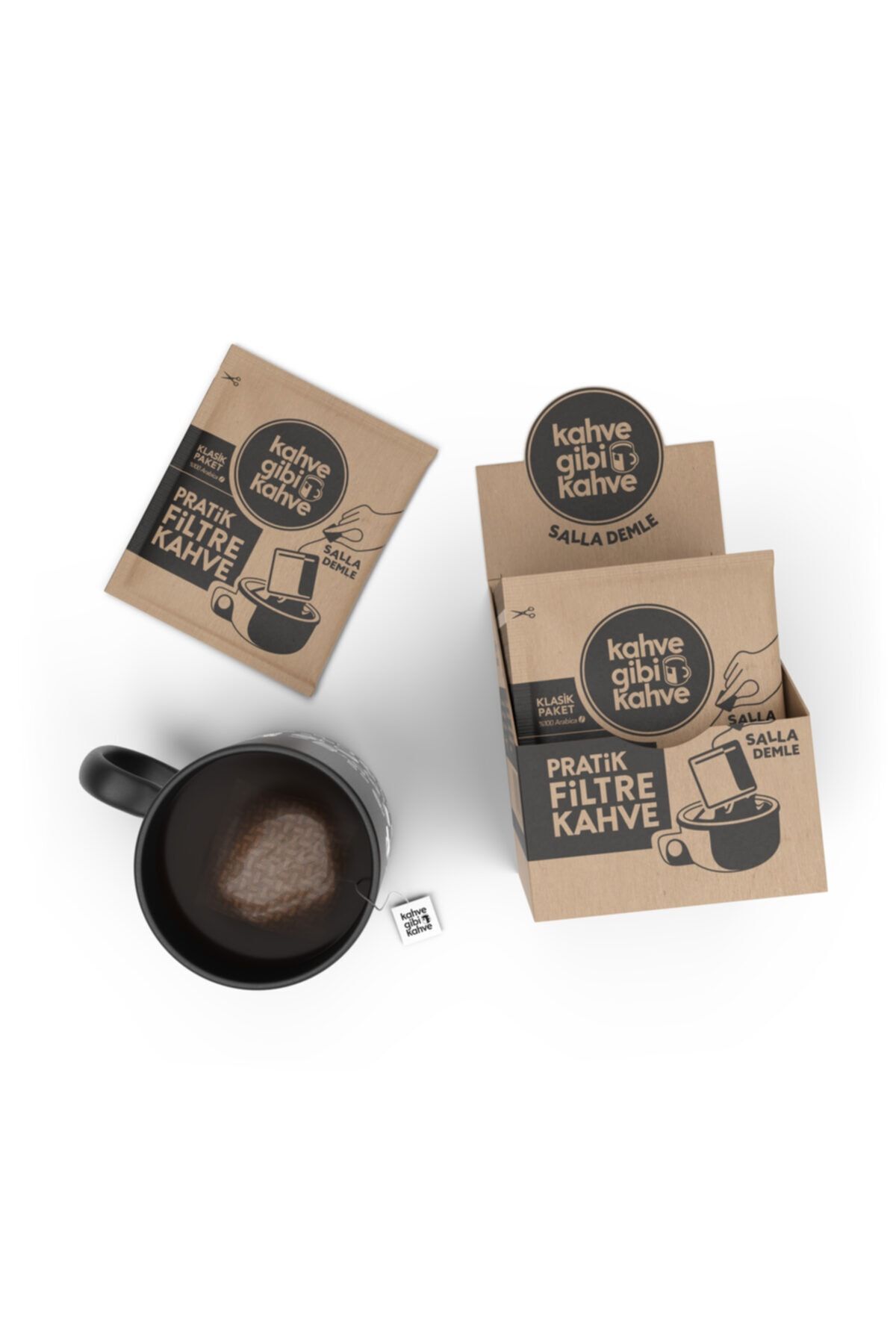 Kahvegibikahve Pratik Filtre Kahve - 10'lu Klasik Paket