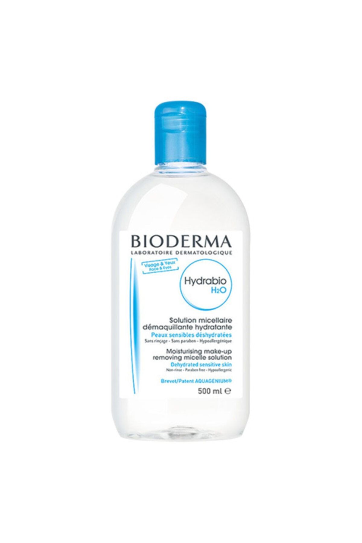 Bioderma Hydrabio H2O Kuru Nemsiz Ciltler İçin Yüz ve Makyaj Temizleme Suyu 500 ml