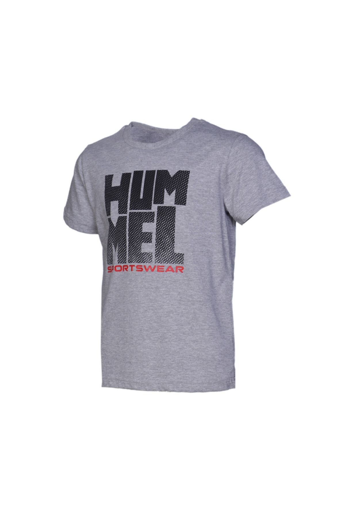 hummel HMLGRAYSON  T-SHIRT S/S GRI MELANJ Erkek Çocuk T-Shirt 100580642