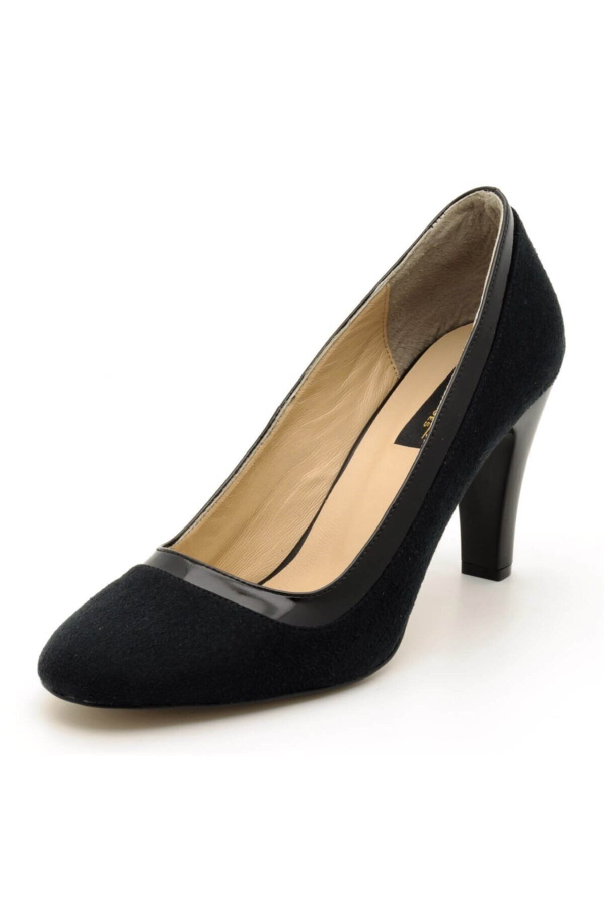 İriadam 1973 Siyah Süet Büyük Numara Kadın Ayakkabıları