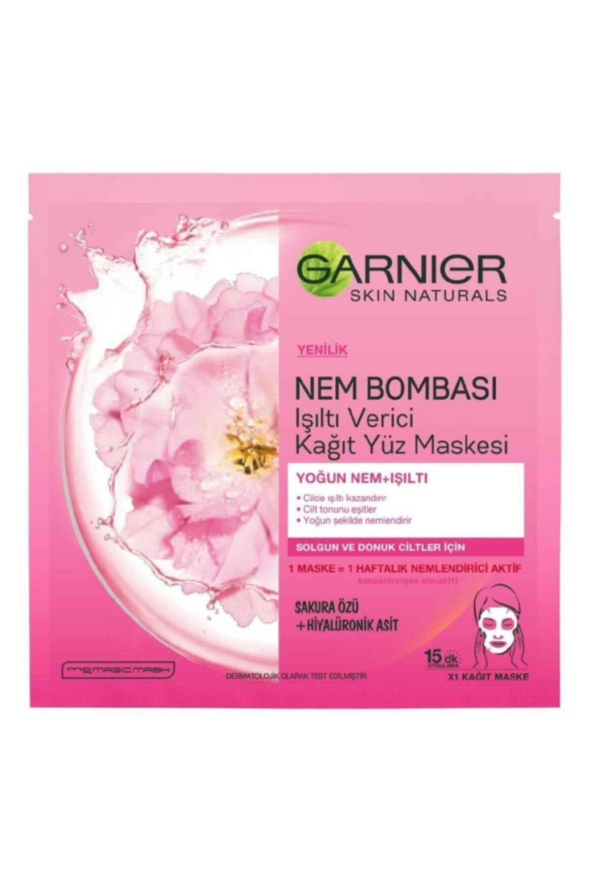 Garnier Marka: Nem Bombası Kağıt Maske Sakura Kategori: Yüz Maskesi