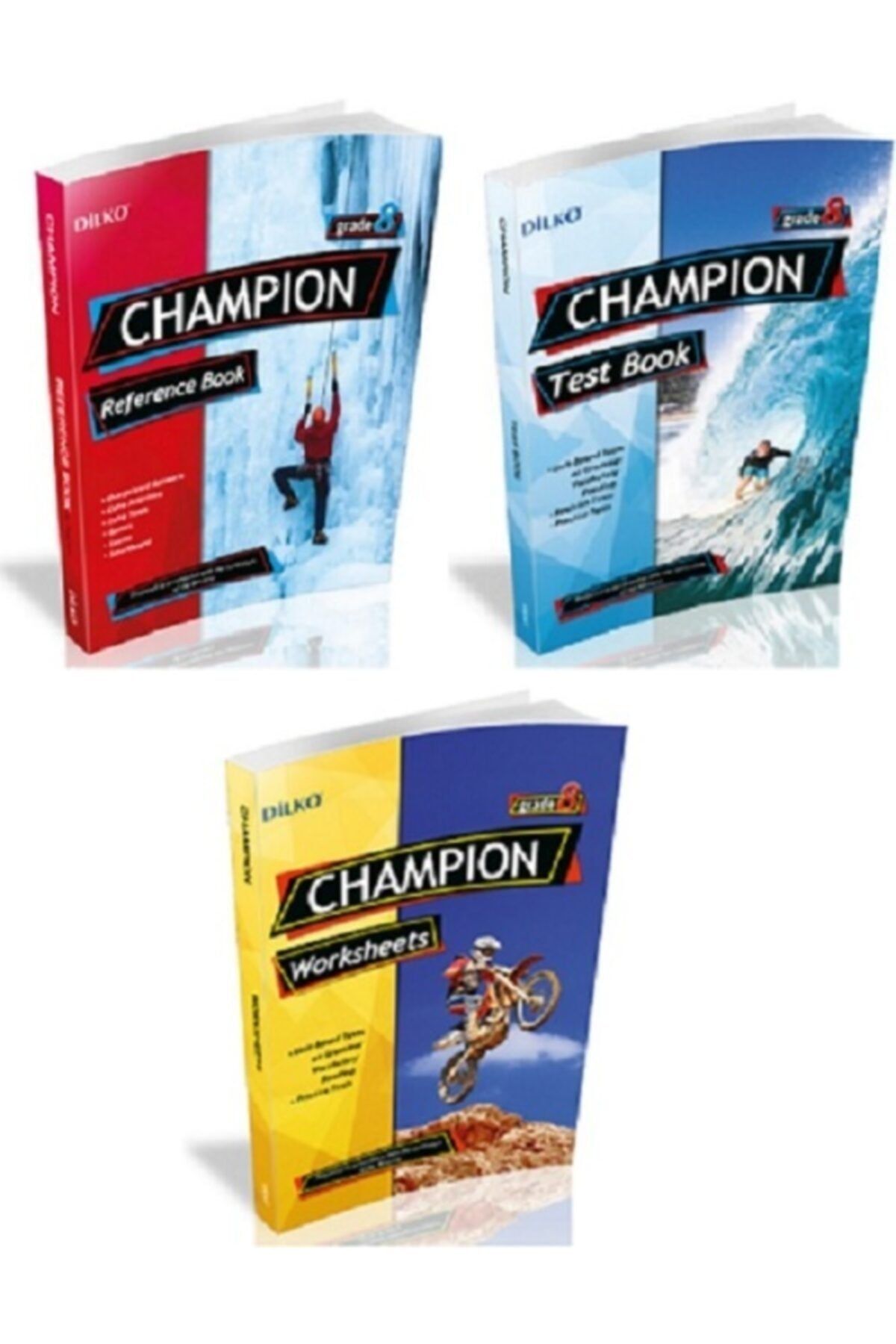 Dilko Yayıncılık 8. Sınıf Ingilizce Champion Reference Book + Test Book + Worksheets