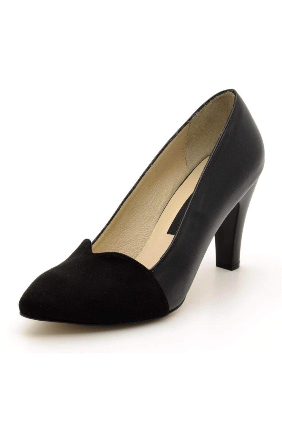 İriadam 2023 Siyah Süet Büyük Numara Kadın Ayakkabıları