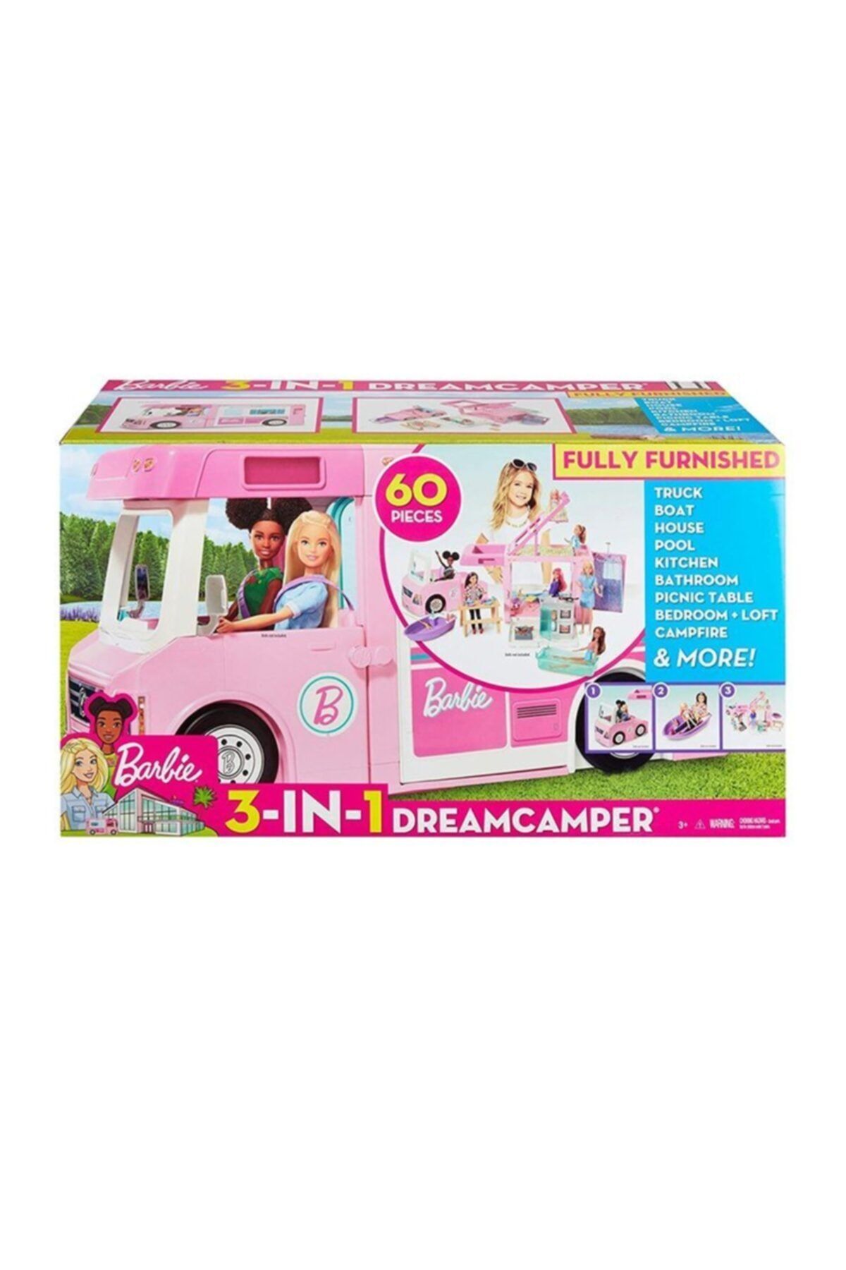 Barbie BARBİE 'NİN ÜÇÜ BİR ARADA RÜYA KARAVANI MTL-GHL93