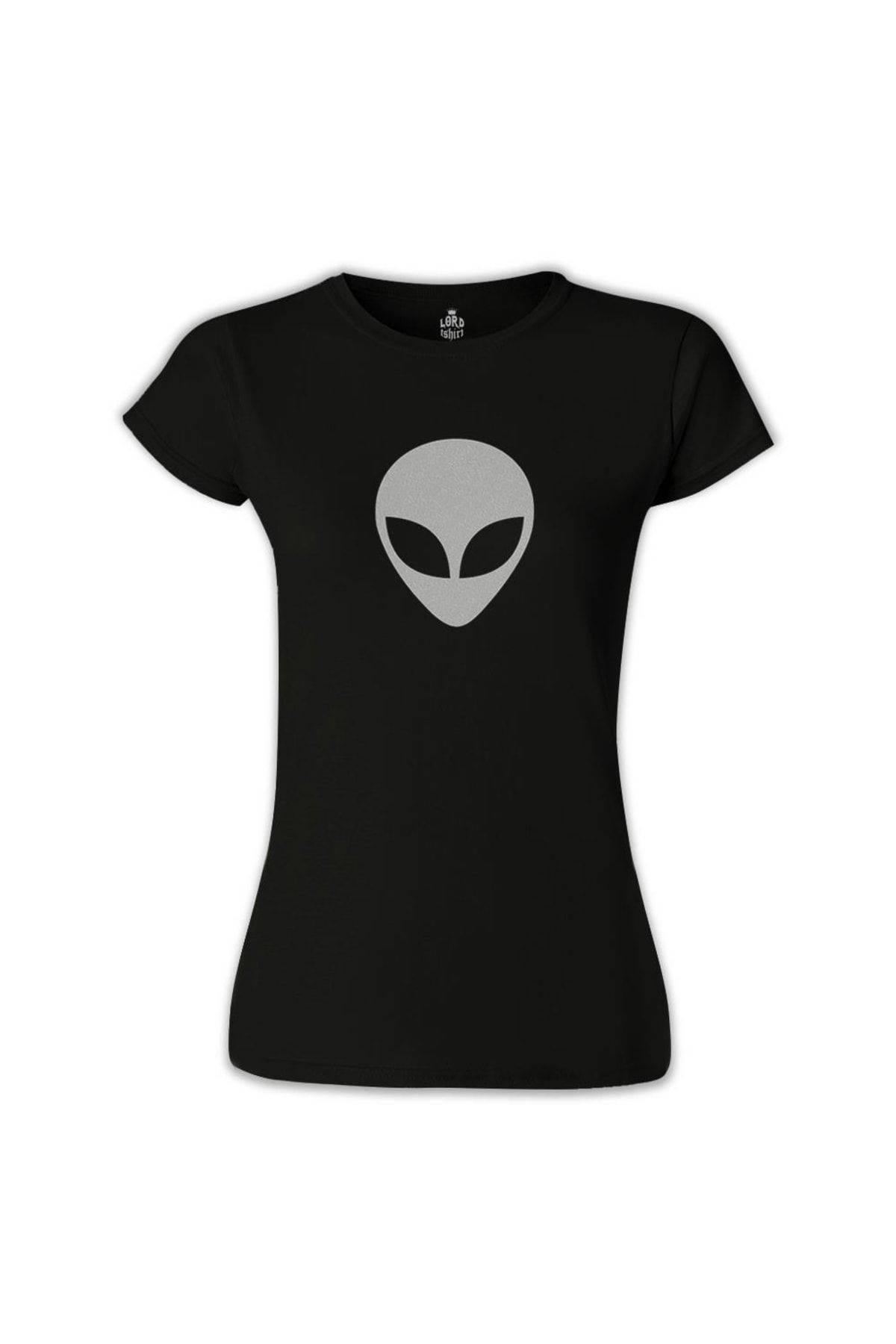 Lord T-Shirt Kadın Siyah Alien Tshirt