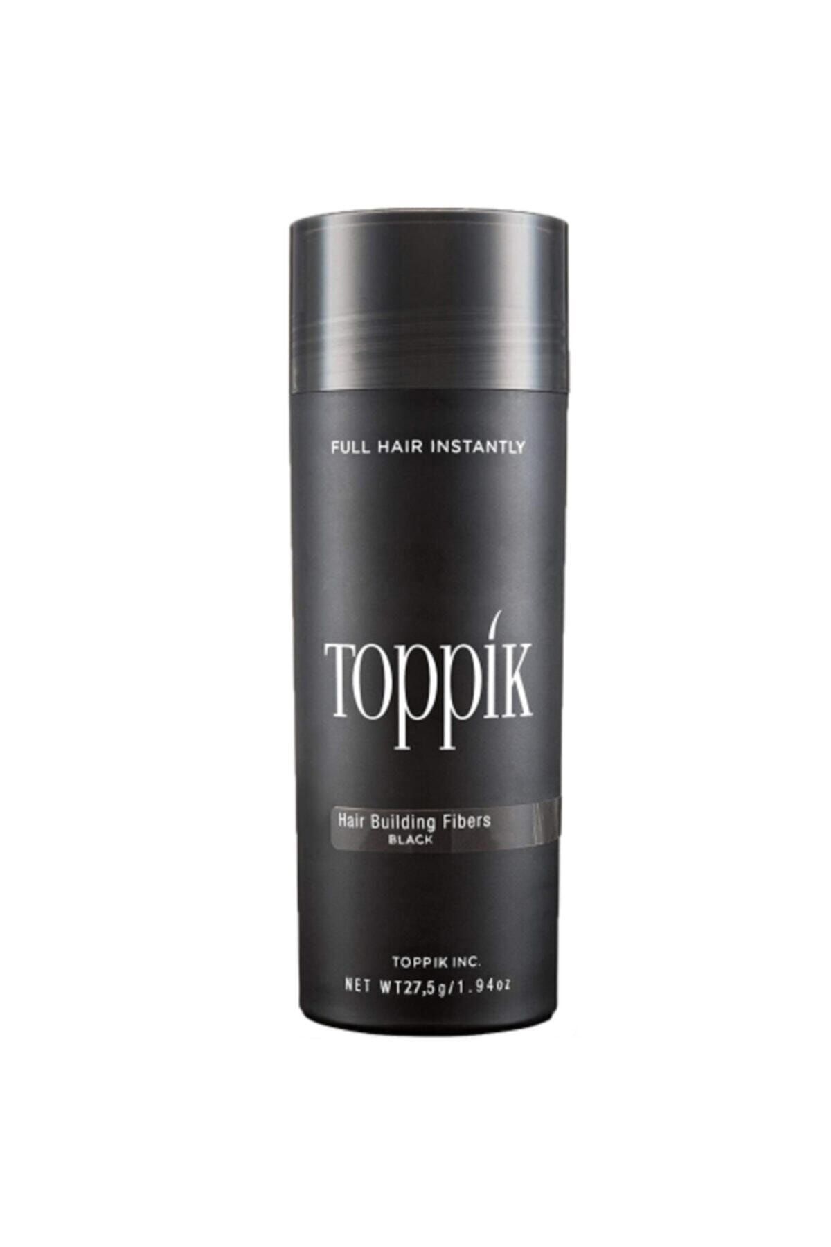 Fo Topping Toppik 27,5 gr Siyah Hair Building Dolgunlaştırıcı Saç Fiber Toppik Tozu Topik