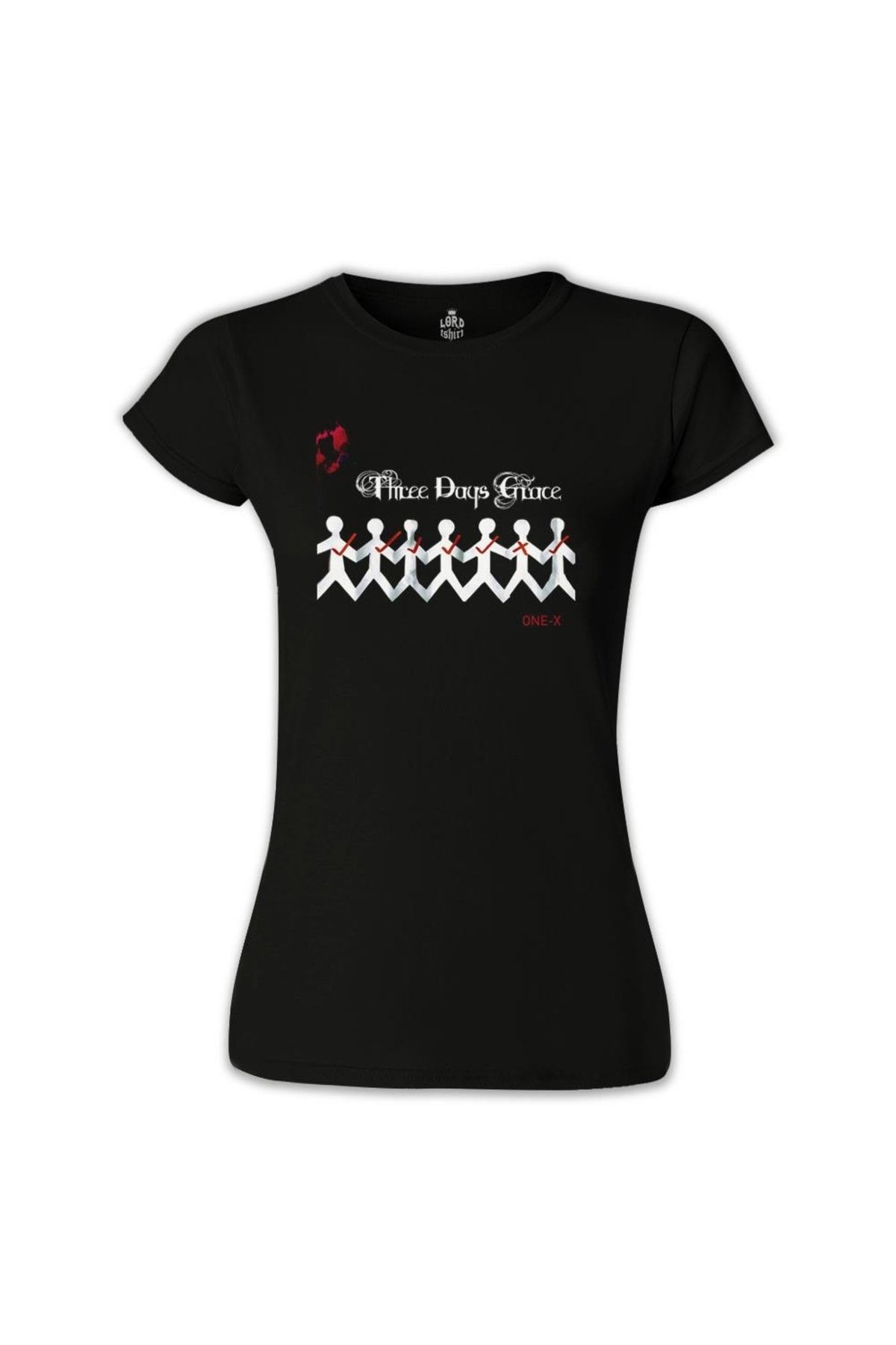Lord T-Shirt Kadın Three Days Grace - One X Siyah  Tshirt
