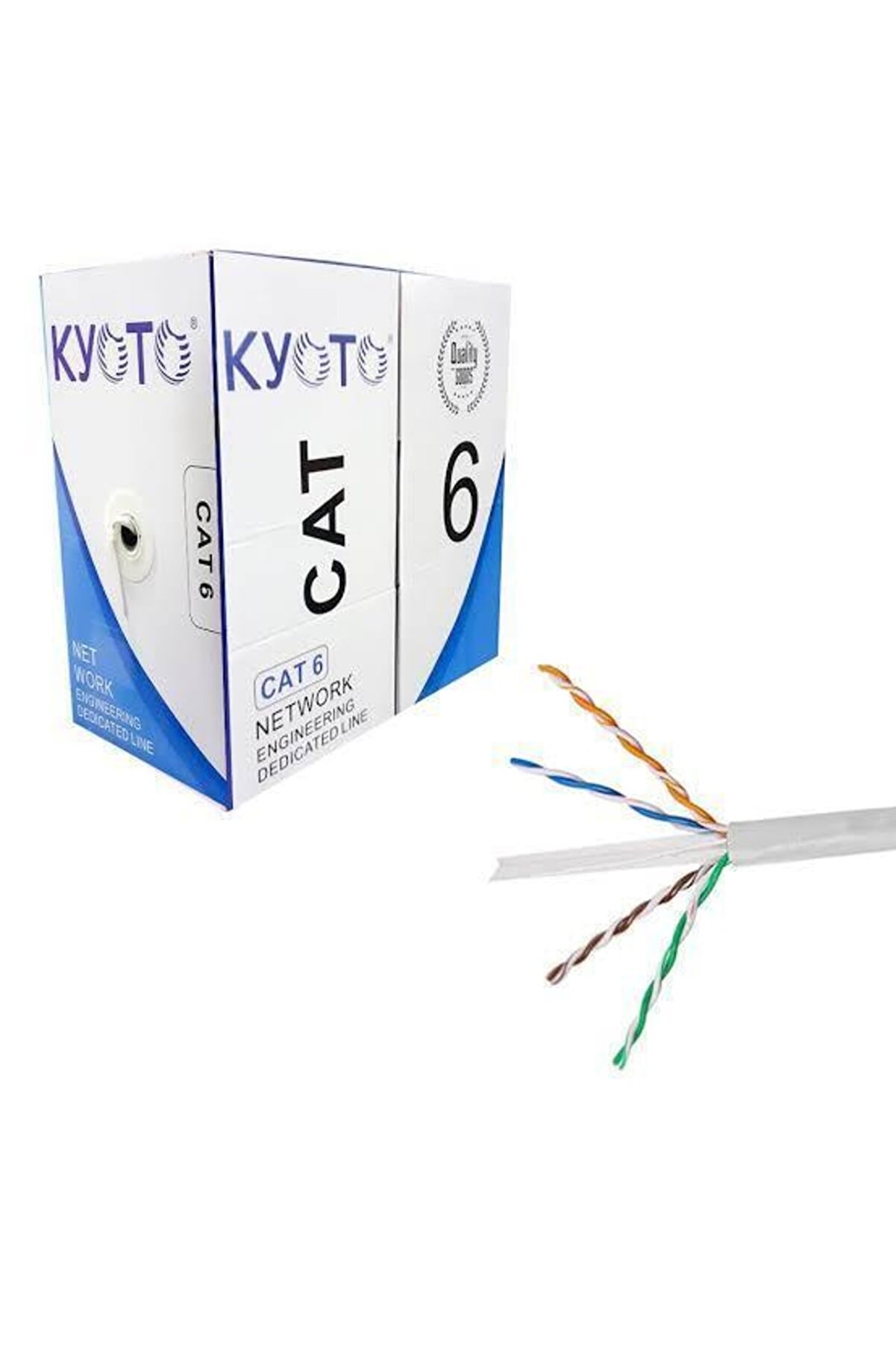 Kyoto Cat6 Kablo 23 Awg Cat 6 Ethernet Internet Kablosu 305 Metre